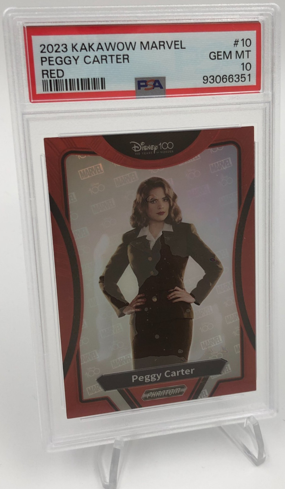 2023 KAKAWOW MARVEL Card PEGGY CARTER #10 RED RARE/75 Capt AMERICA PSA GEM MT 10 2023 KAKAWOW MARVEL Card PEGGY CARTER #10 RED RARE/75 Capt AMERICA PSA GEM MT 10