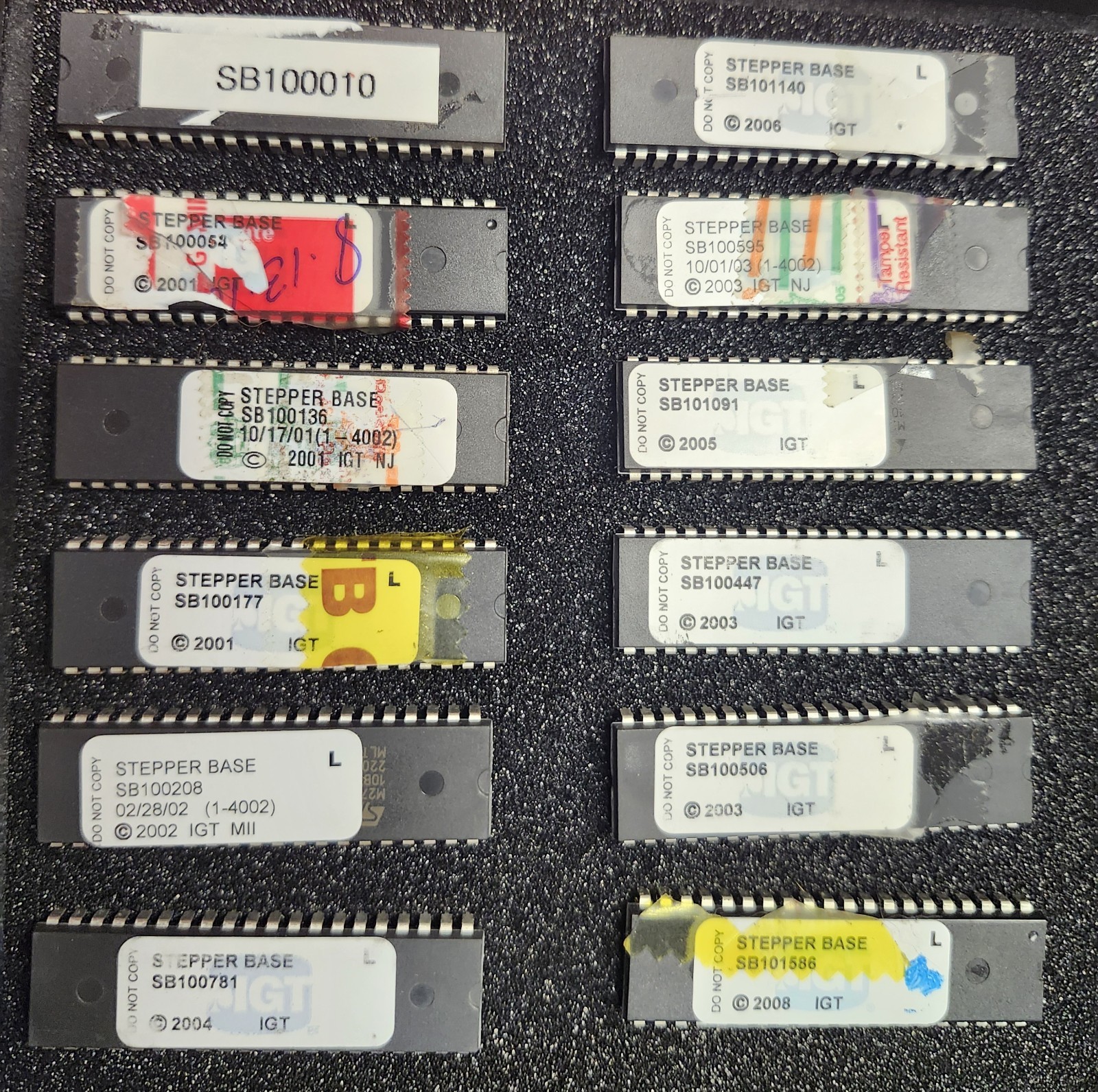 IGT S2000 Lot of 12 SB Software eproms ALL DIFFERENT TITLES, See Description