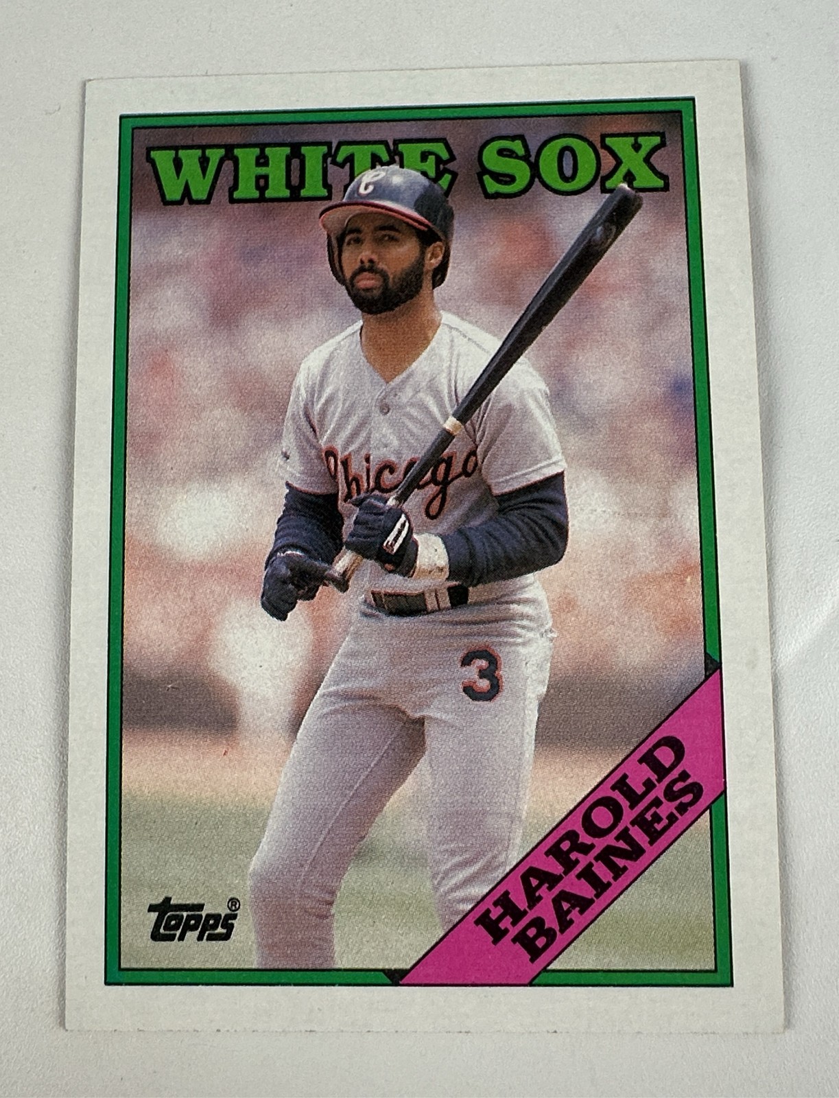 1988 Topps #35 Harold Baines Chicago White Sox Baseball Card HOF 1988 Topps #35 Harold Baines Chicago White Sox Baseball Card HOF