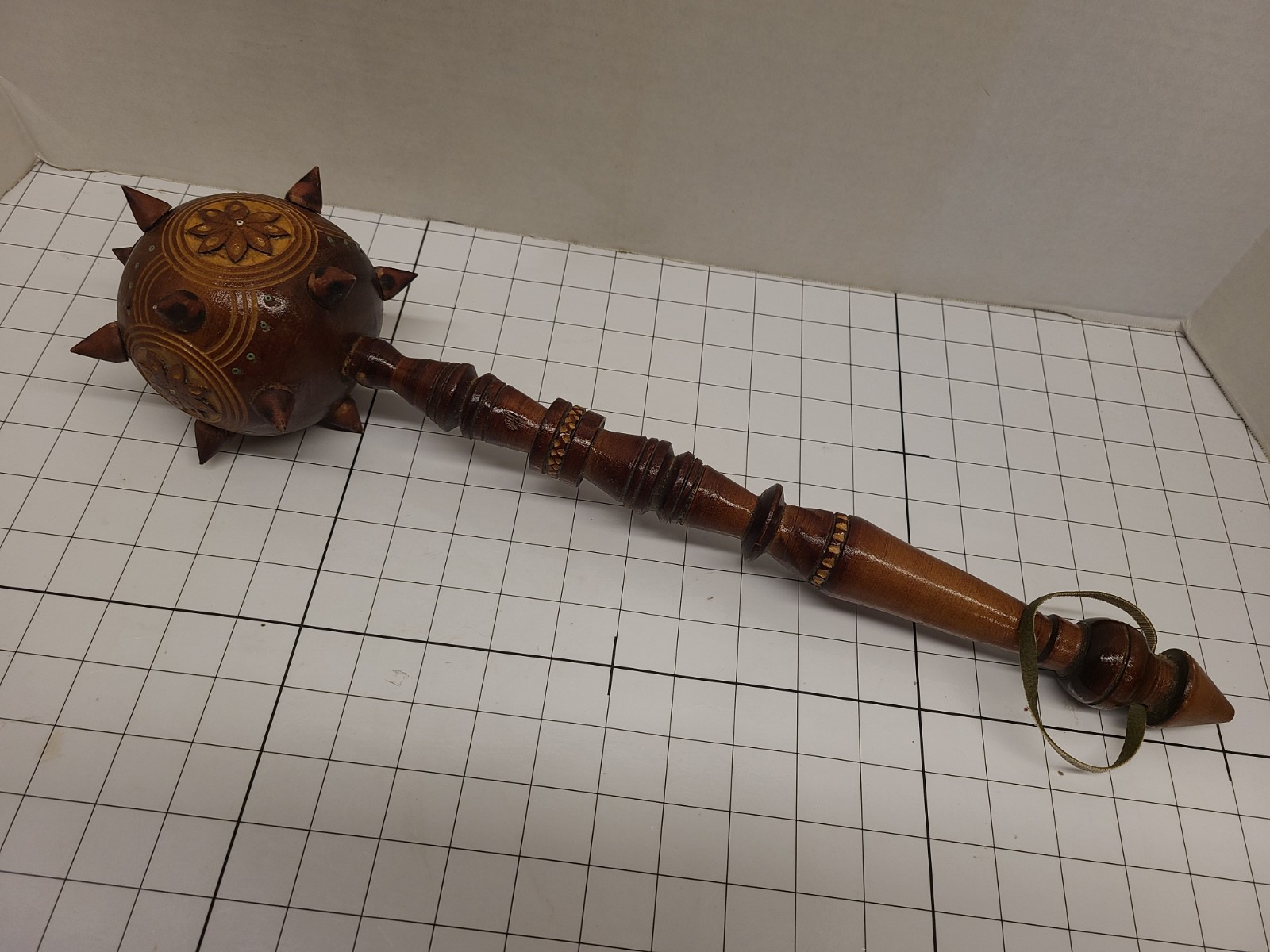 20" WOODEN MACE BULAVA HANDMADE UKRAINIAN ANCIENT WEAPON SOUVENIR 20" WOODEN MACE BULAVA HANDMADE UKRAINIAN ANCIENT WEAPON SOUVENIR