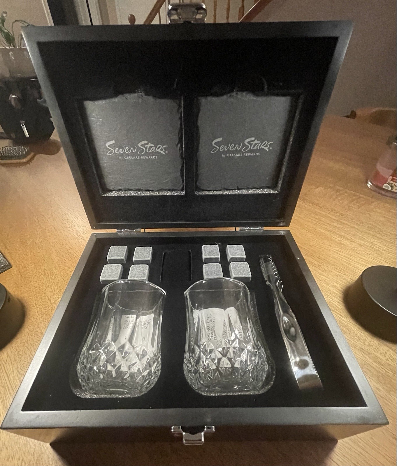 Boxed Whiskey Glass Set Seven Stars Caesars Rewards Boxed Whiskey Glass Set Seven Stars Caesars Rewards