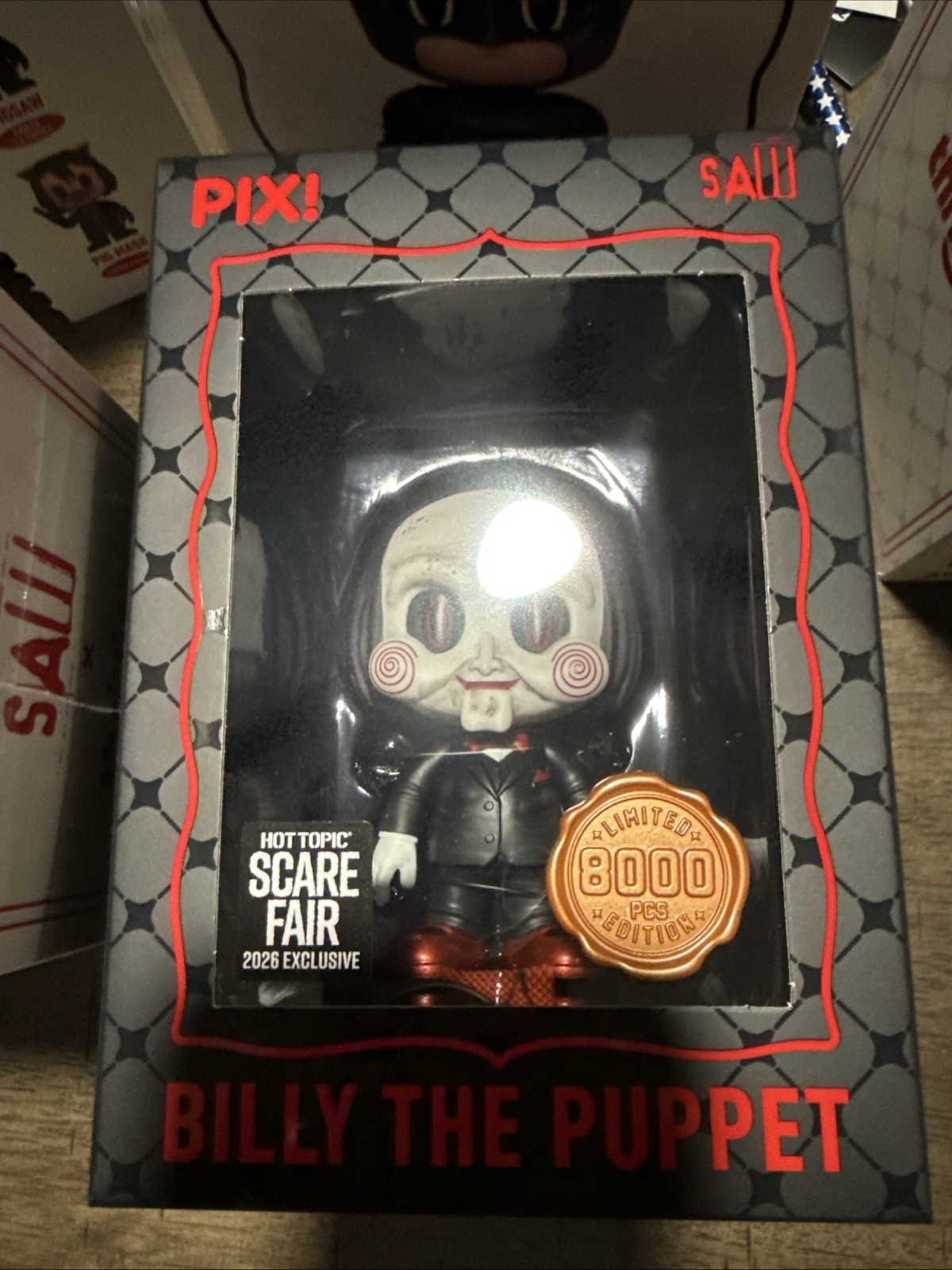 Thrilljoy PIX Saw Billy the Puppet Hot Topic Scare Fair Hero LE 8000 Thrilljoy PIX Saw Billy the Puppet Hot Topic Scare Fair Hero LE 8000