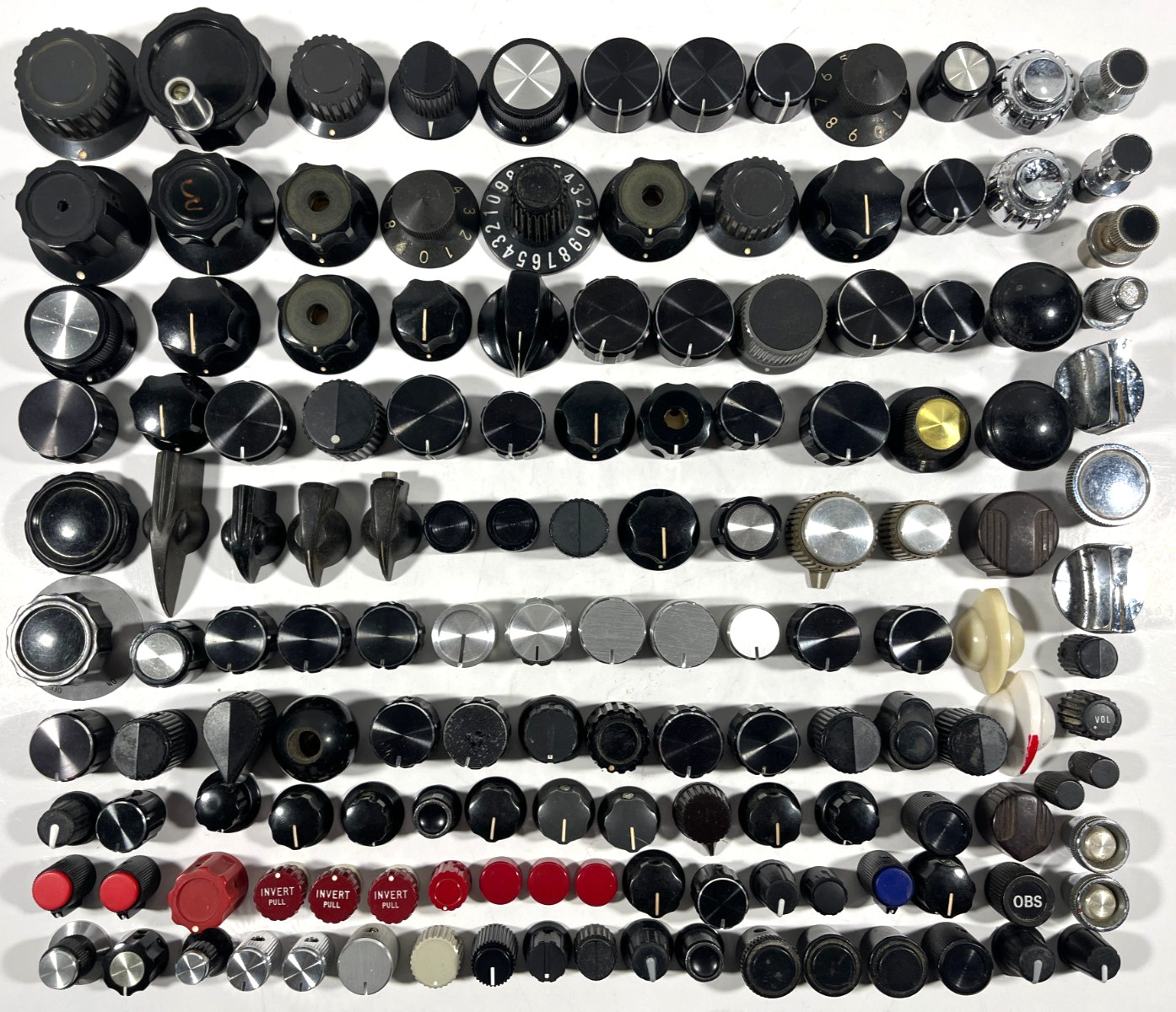Large Lot 146 Vintage Electronic Test Equipment Radio Control Knobs Dials Audio Large Lot 146 Vintage Electronic Test Equipment Radio Control Knobs Dials Audio