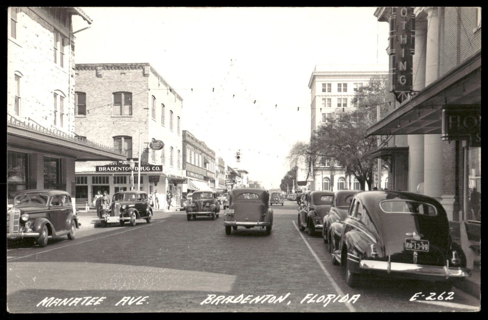 Vintage Postcard Real Photo Manatee Avenue Bradenton Florida Vintage Postcard Real Photo Manatee Avenue Bradenton Florida