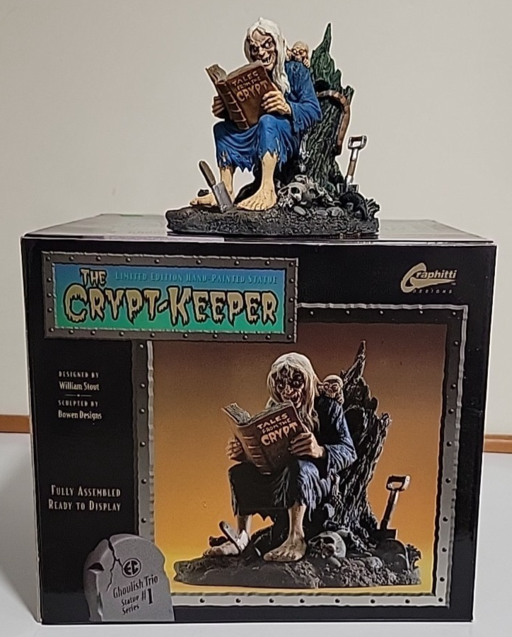 1994 Graphitti Designs EC Comics Stout Bowen Crypt Keeper Statue Vintage HTF 1994 Graphitti Designs EC Comics Stout Bowen Crypt Keeper Statue Vintage HTF