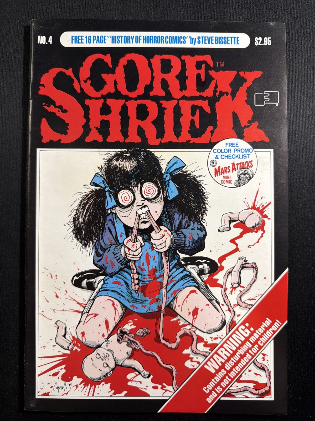 Gore Shriek #4 1988 Greg Capullo Fantaco 1st Print Fine *A2 Gore Shriek #4 1988 Greg Capullo Fantaco 1st Print Fine *A2