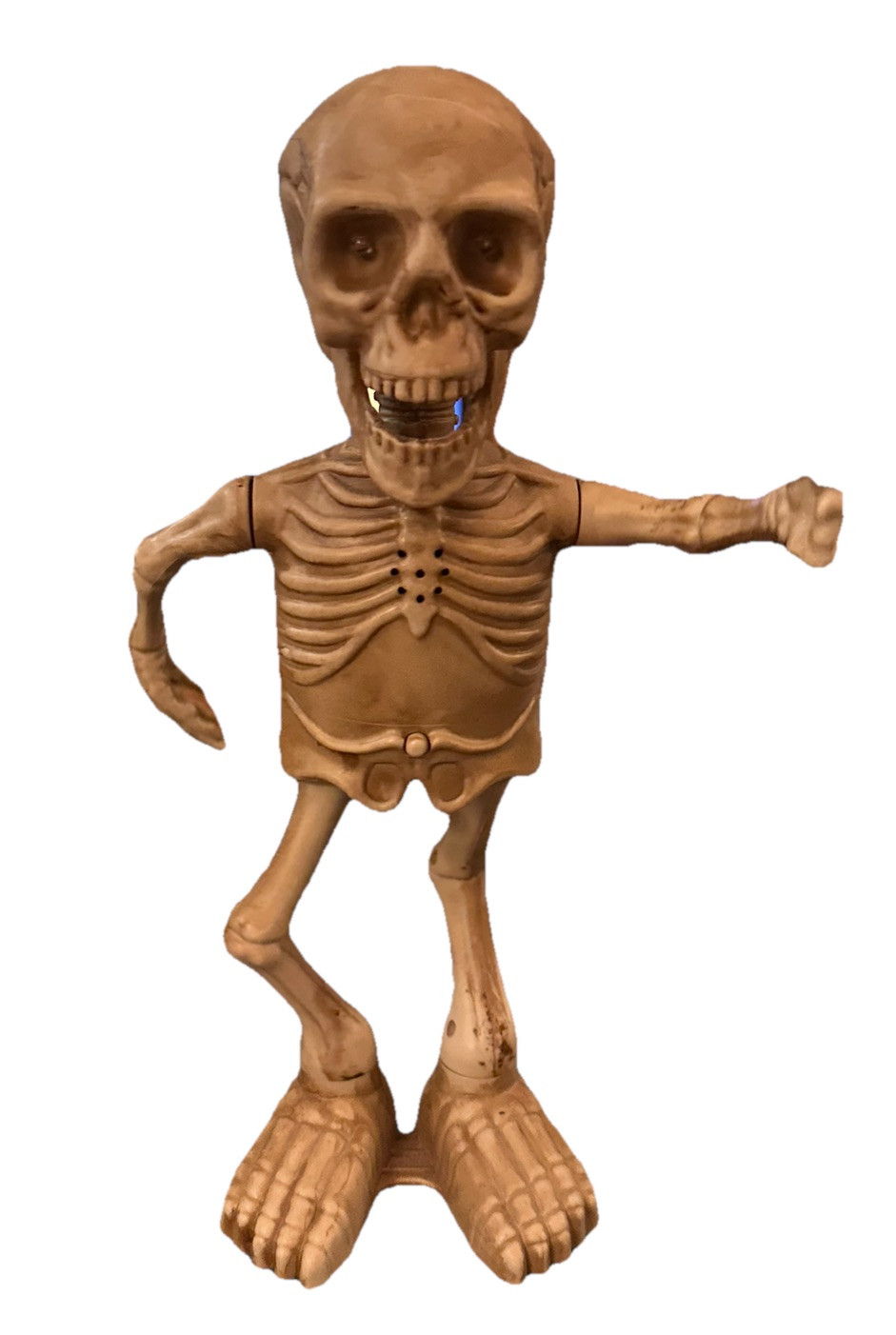 Animated Dancing Skeleton Twist & Shout 15.5" Tall Green Eyes Halloween Animated Dancing Skeleton Twist & Shout 15.5" Tall Green Eyes Halloween