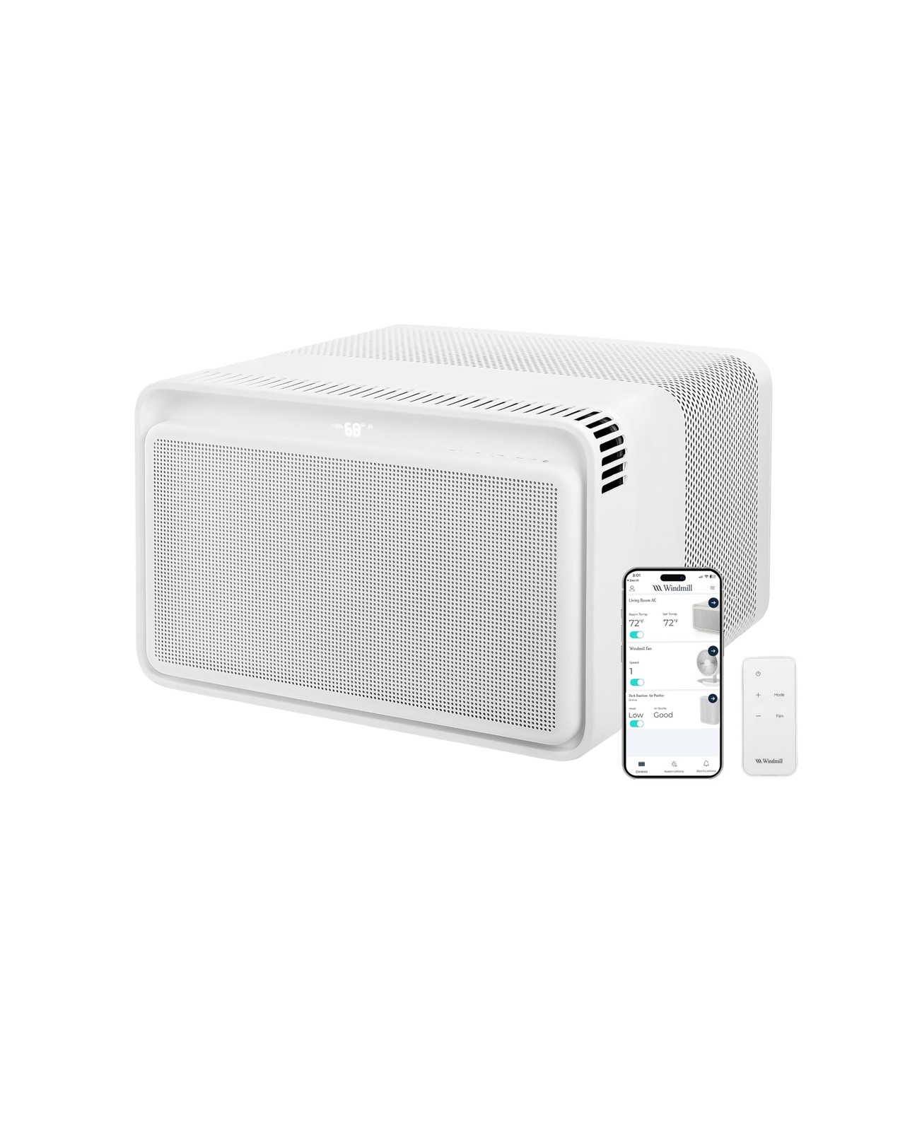 Windmill 6000 BTU Window Air Conditioner Smart Voice Enabled Windmill 6000 BTU Window Air Conditioner Smart Voice Enabled