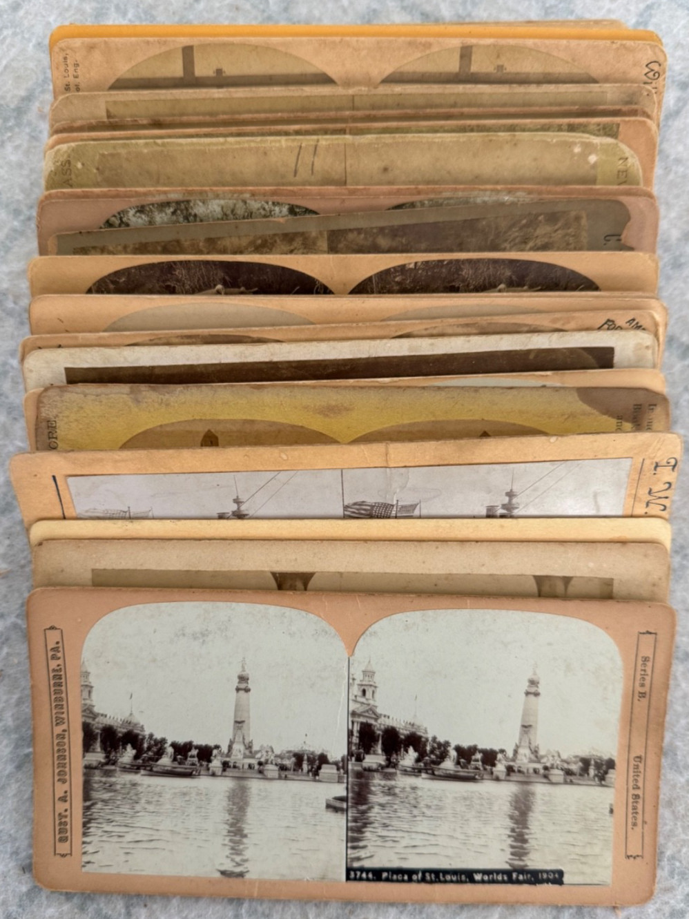 Mixed Lot of 24 Stereoviews, 1890s/1920s, All USA, No Lithographs, Lot1