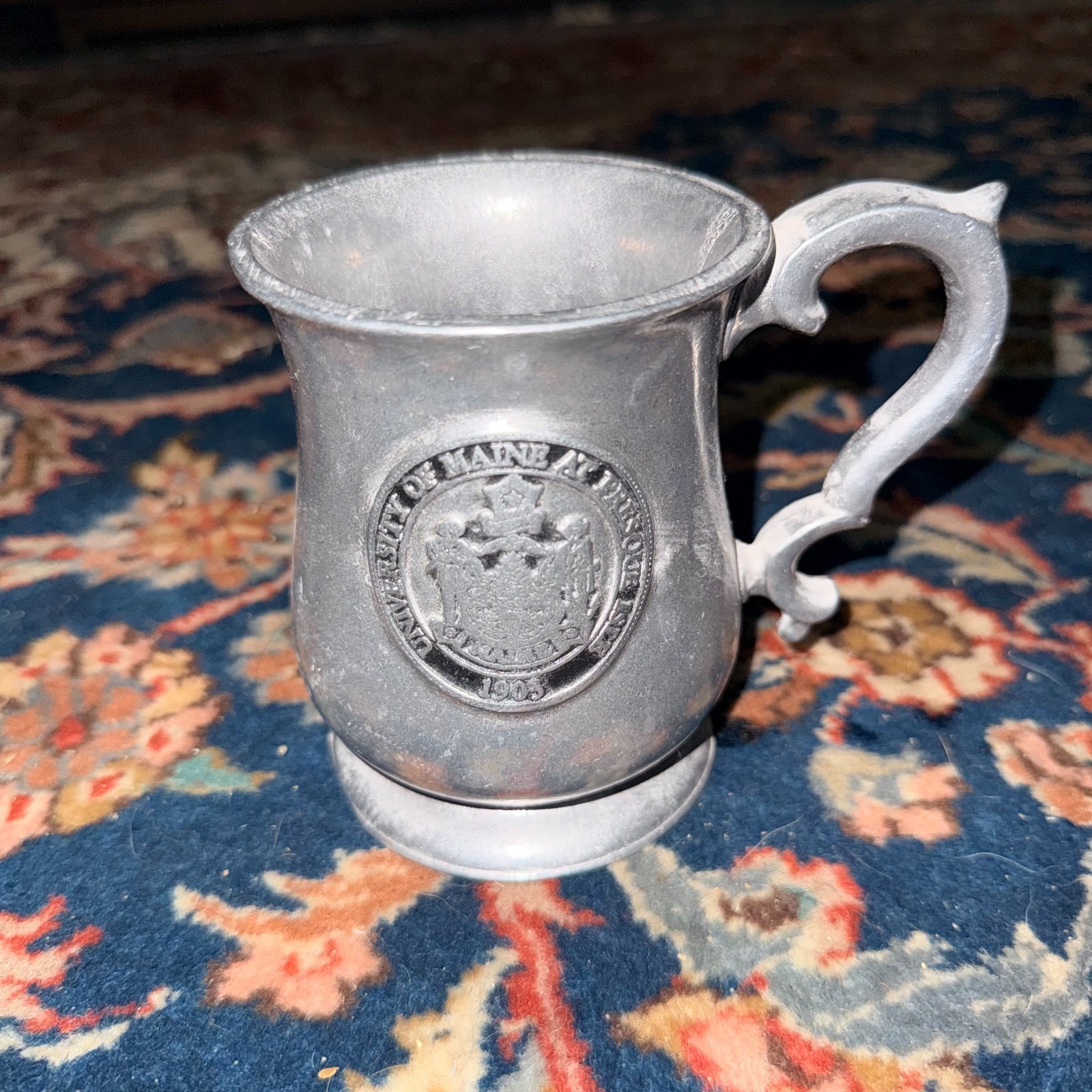 VTG University of Maine Presque Isle Metal Mug Cup Stein RWP Royal Wilton Pewter VTG University of Maine Presque Isle Metal Mug Cup Stein RWP Royal Wilton Pewter