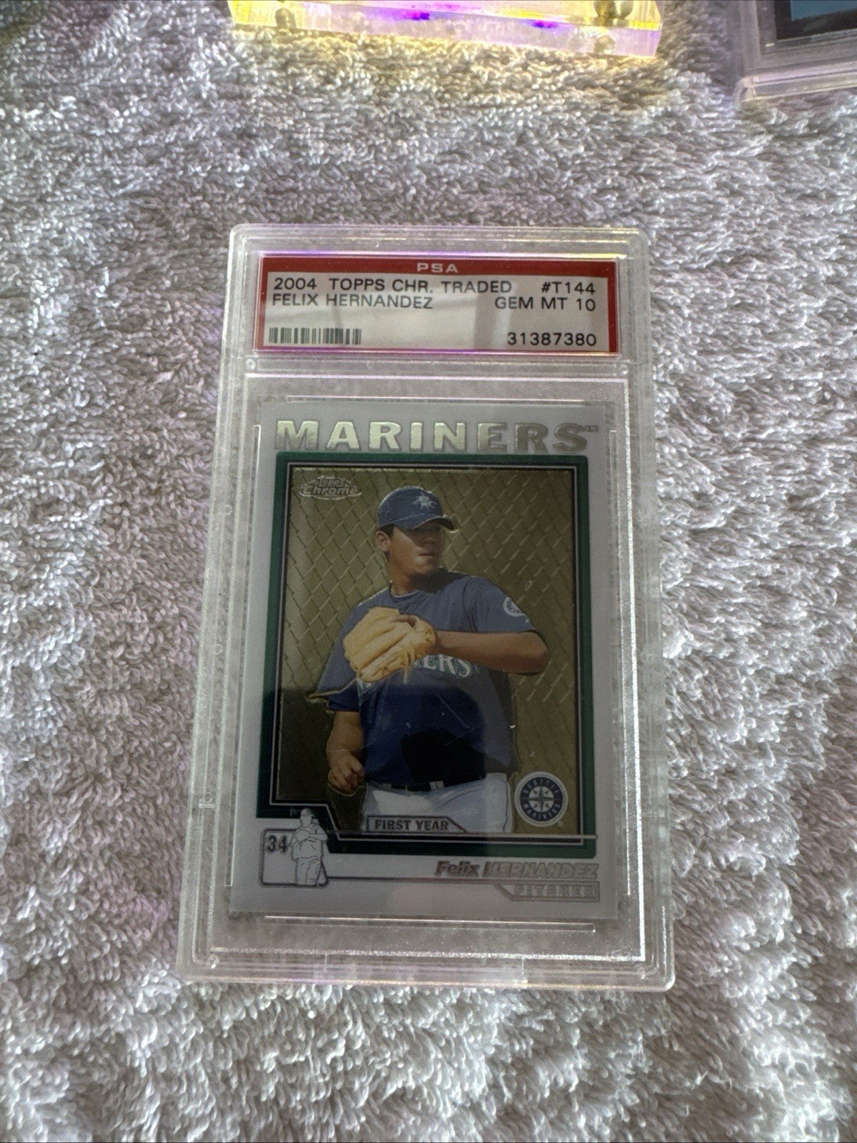 PSA 10 - 2004 Topps Chrome Traded "KING" FELIX HERNANDEZ RC #T144 - Mariners