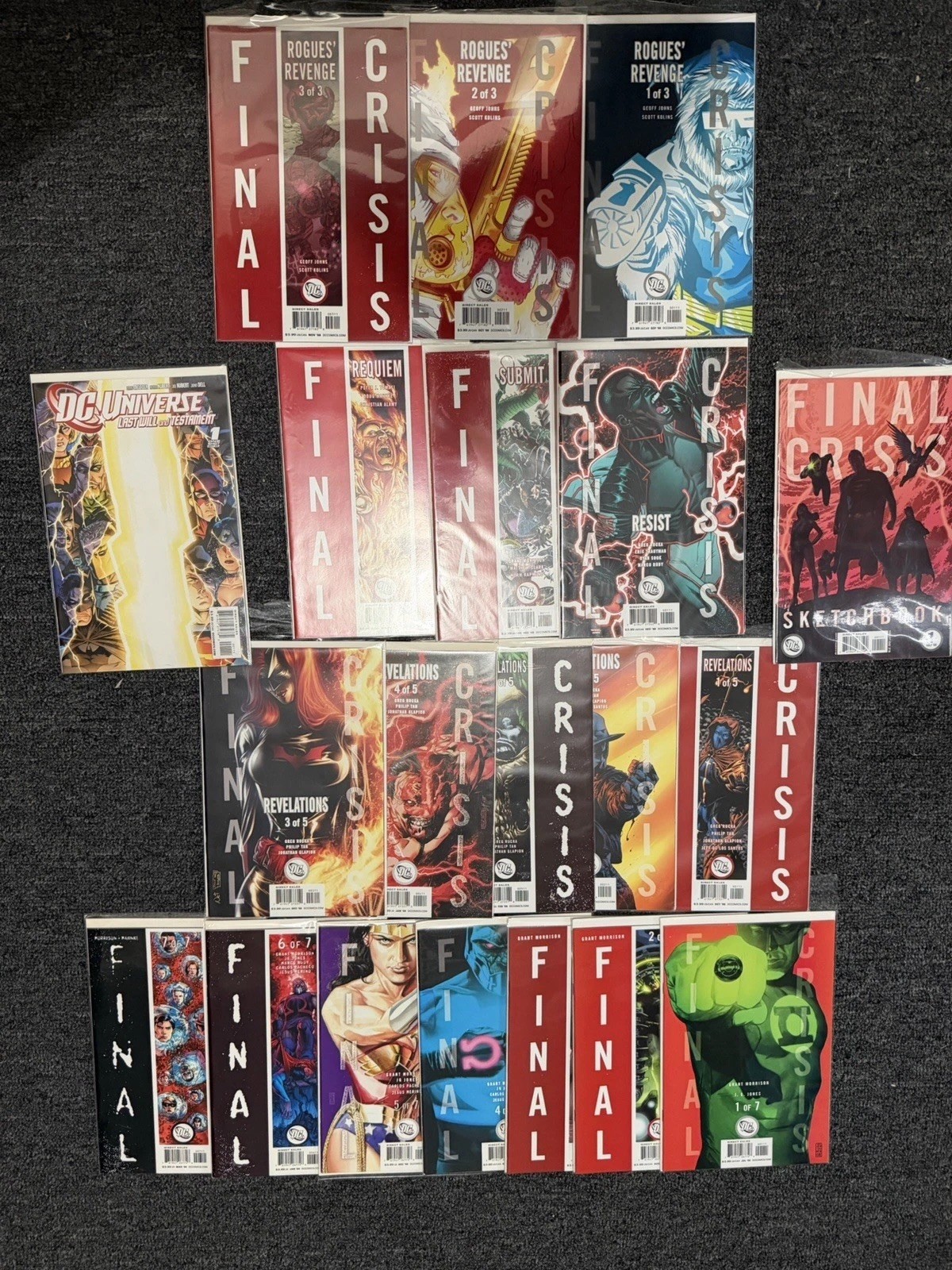 Dc Comics Final Crisis 21 Comic LOT | Full Compete Sets + Tie In Issues Dc Comics Final Crisis 21 Comic LOT | Full Compete Sets + Tie In Issues