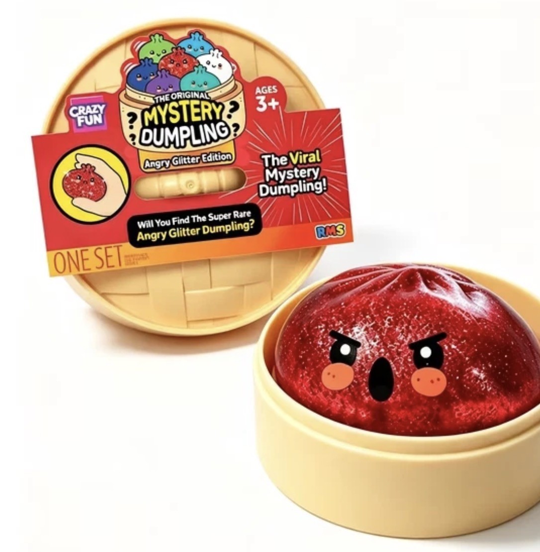 NEW RMS CRAZY FUN Mystery Squishy Dumpling ANGRY GLITTER Edition NEW SEALED