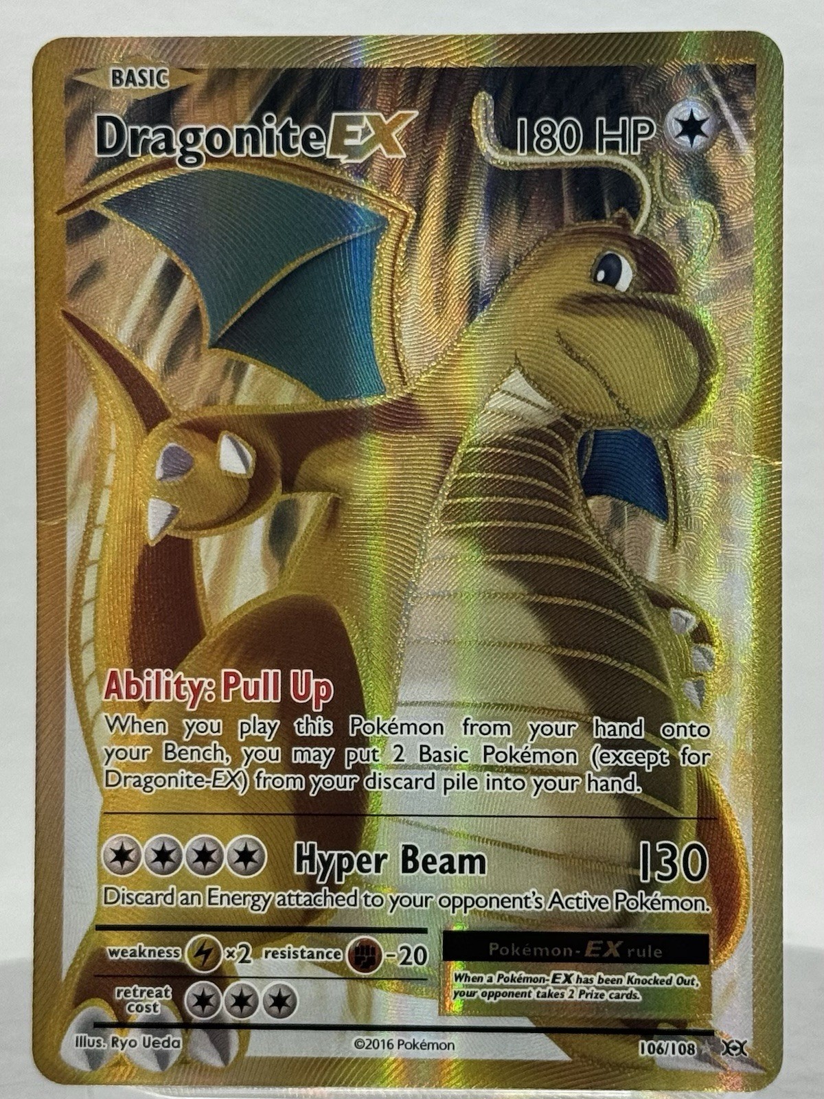 Pokémon TCG - Dragonite EX (Full Art) - XY - Evolutions HP/DMG Pokémon TCG - Dragonite EX (Full Art) - XY - Evolutions HP/DMG