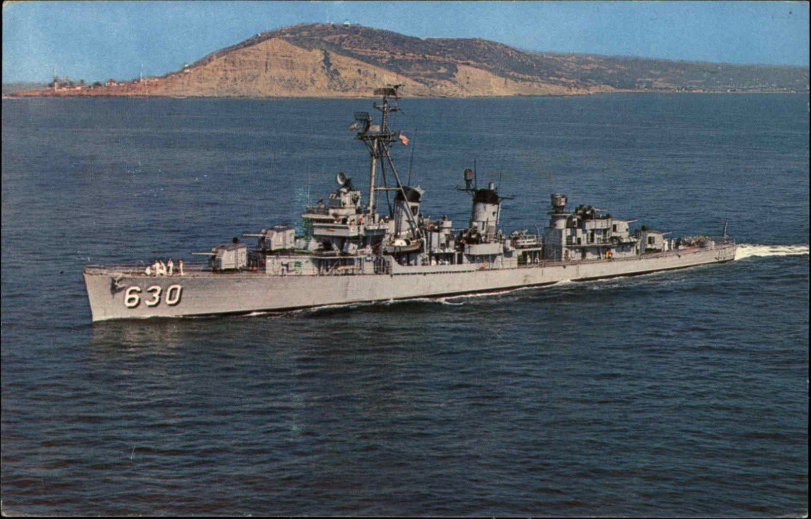 USS BRAINE Ship Cancel Destroyer DD630 c1950-60s Vintage Postcard USS BRAINE Ship Cancel Destroyer DD630 c1950-60s Vintage Postcard