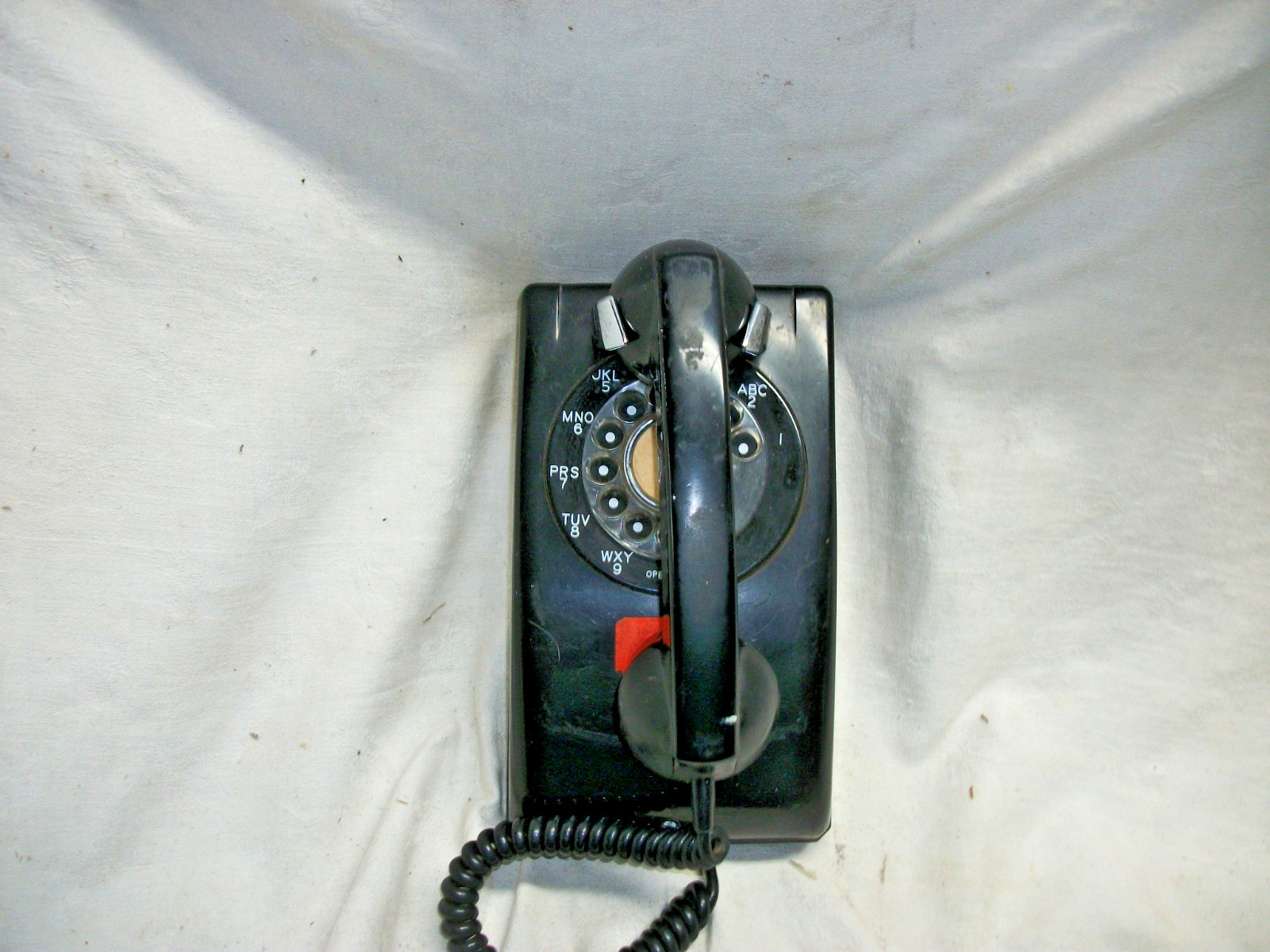 1957 Stromberg Carlson 1553-WQ black wall telephone 1957 Stromberg Carlson 1553-WQ black wall telephone