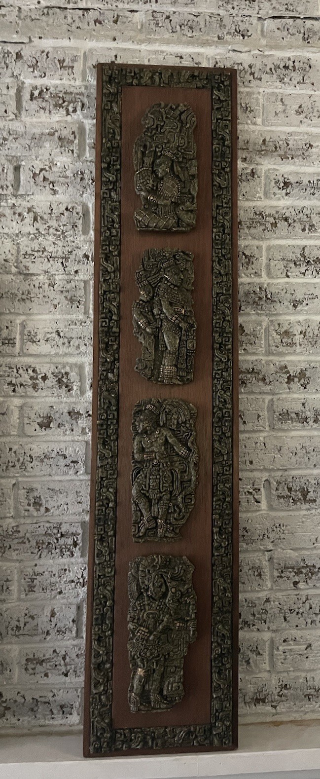 Mayan Inca Stone Relief Plaque, Original Arte-Mex - Made in Mexico. Mayan Inca Stone Relief Plaque, Original Arte-Mex - Made in Mexico.