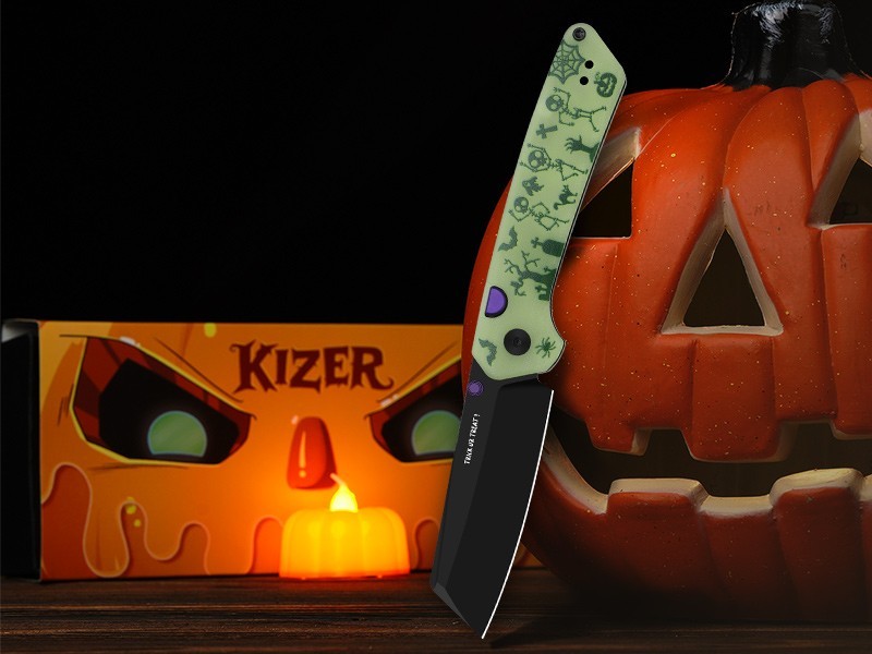 Kizer Madrac Folding Knife 14C28N Blade GIDG10 Handle V3693BSH1 Halloween Gift Kizer Madrac Folding Knife 14C28N Blade GIDG10 Handle V3693BSH1 Halloween Gift