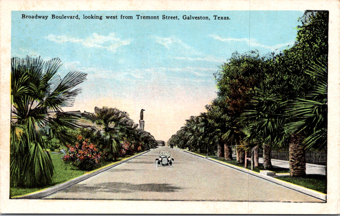 Vintage Postcard Tremont Street Galveston Texas Vintage Postcard Tremont Street Galveston Texas
