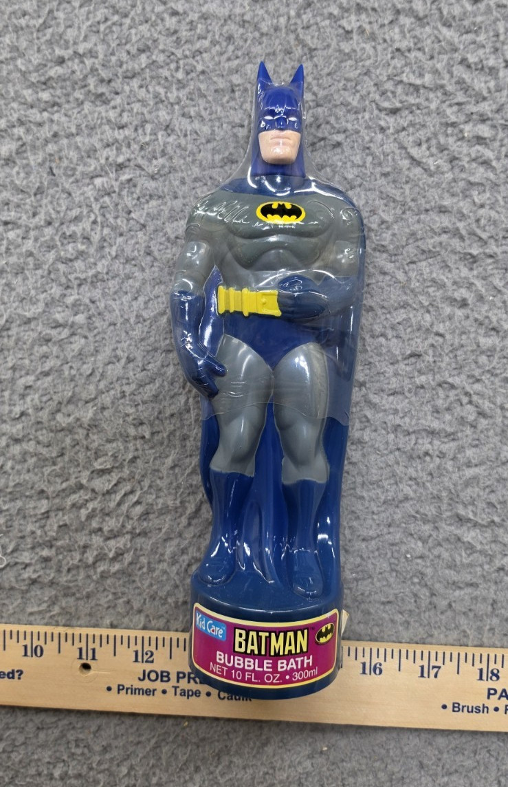 Kid Care Batman Bubble Bath Figure 10 oz 1991 DC Comics Sealed Tsumura Vintage Kid Care Batman Bubble Bath Figure 10 oz 1991 DC Comics Sealed Tsumura Vintage