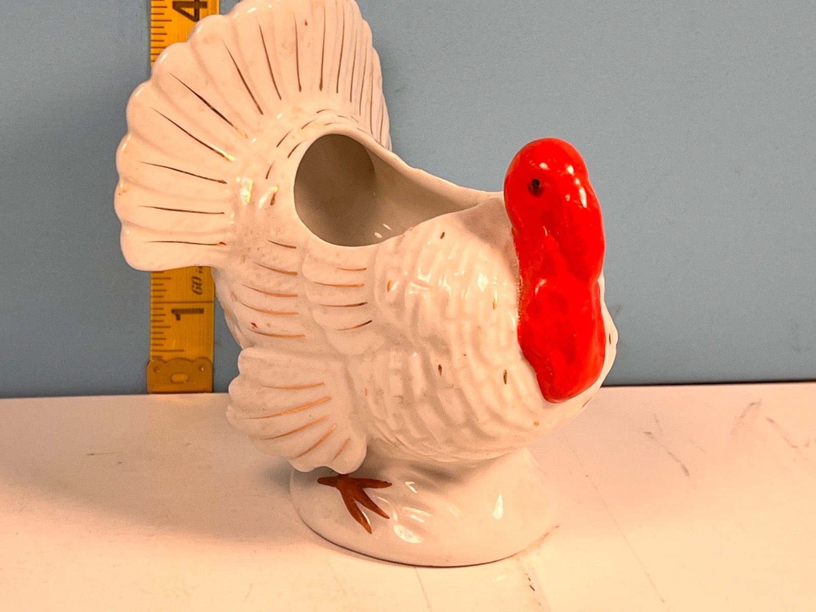 Vintage Thanksgiving Turkey Ceramic Figurine Table Setting Made Japan Vintage Thanksgiving Turkey Ceramic Figurine Table Setting Made Japan