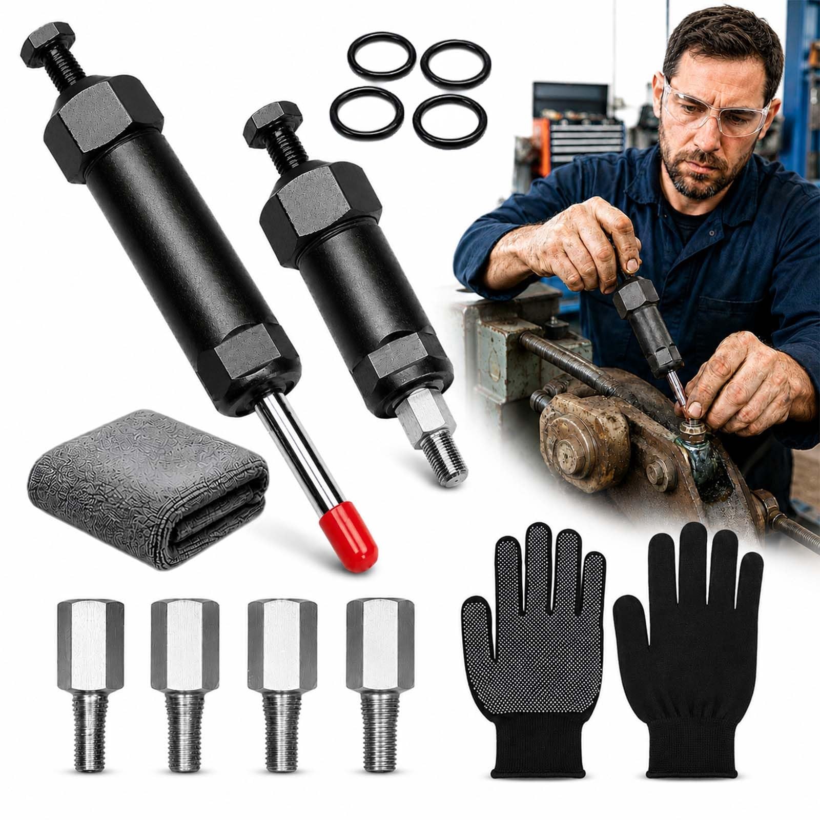 Heavy Duty Grease Fitting Cleaner Tool,Grease Fitting Cleaning Tool (M6*12) Heavy Duty Grease Fitting Cleaner Tool,Grease Fitting Cleaning Tool (M6*12)
