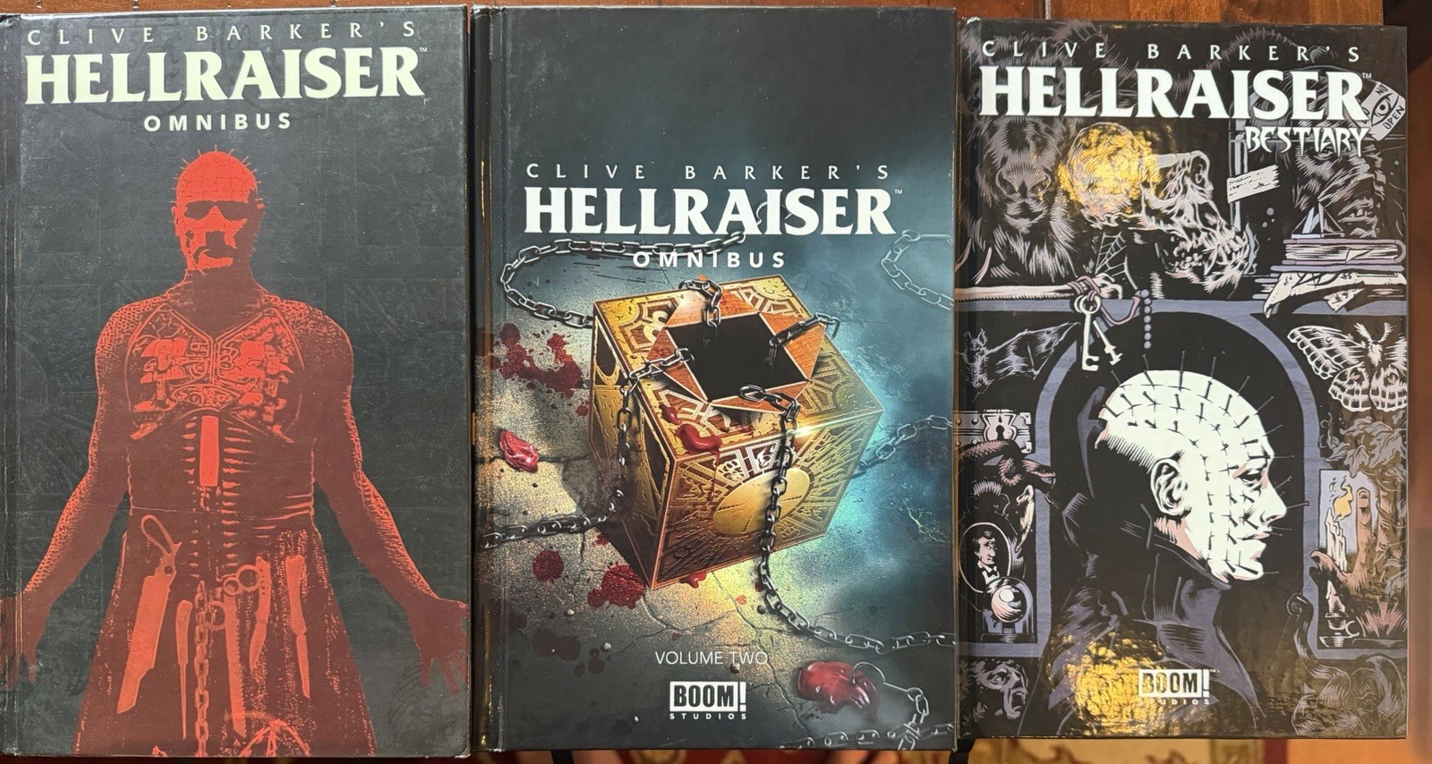 Clive Barker HELLRAISER BOOM Complete Custom Hardcover Omnibus Set 3 Volumes