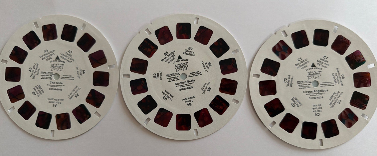 Vintage The Rugrats Slide, Stadium Sears, Circus Angelicus VIEW-MASTER REELS (3) Vintage The Rugrats Slide, Stadium Sears, Circus Angelicus VIEW-MASTER REELS (3)