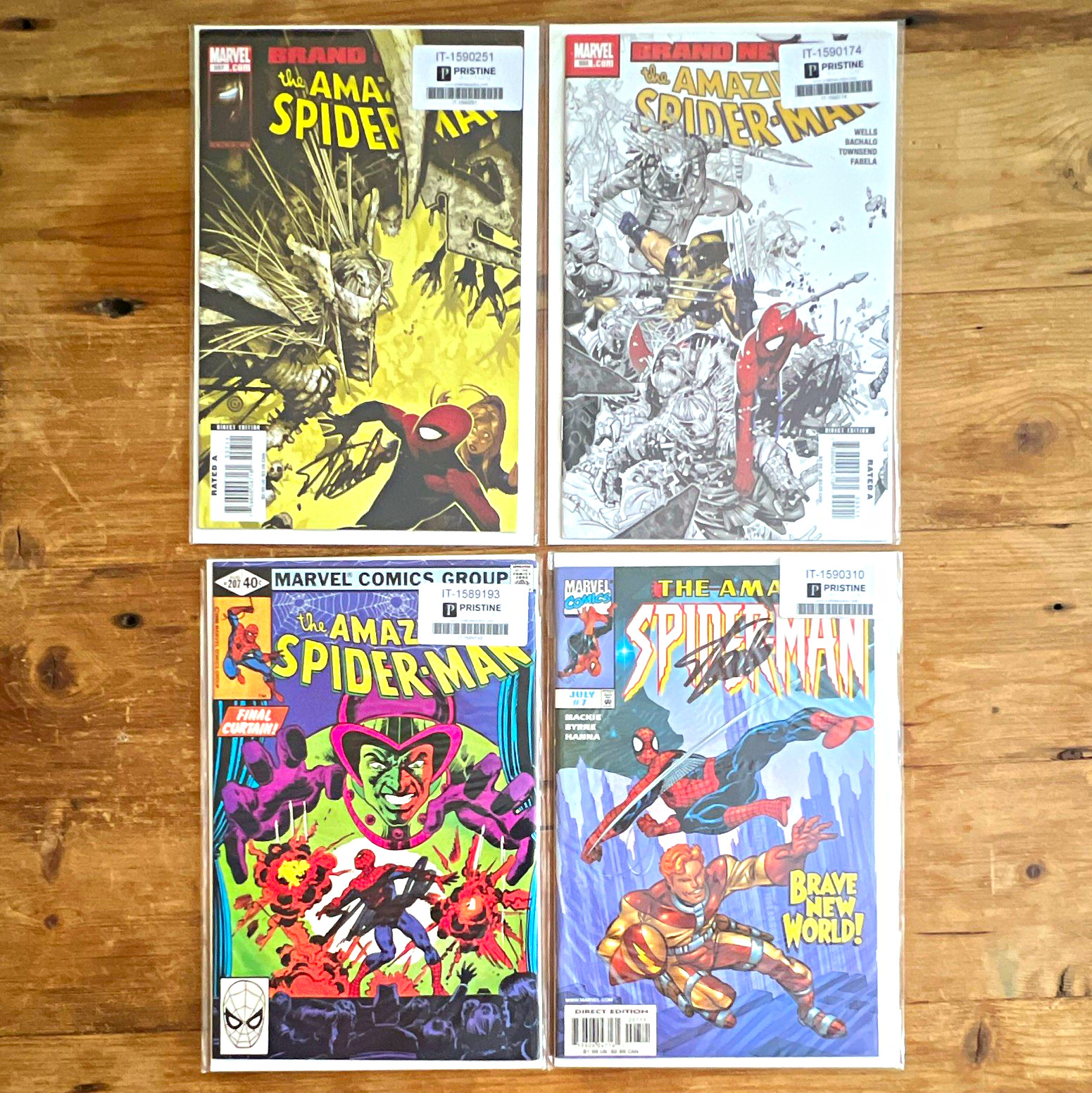 Marvel The Amazing Spider-Man #30 Direct Edition Signed Stan Lee Comic Book Lot Marvel The Amazing Spider-Man #30 Direct Edition Signed Stan Lee Comic Book Lot