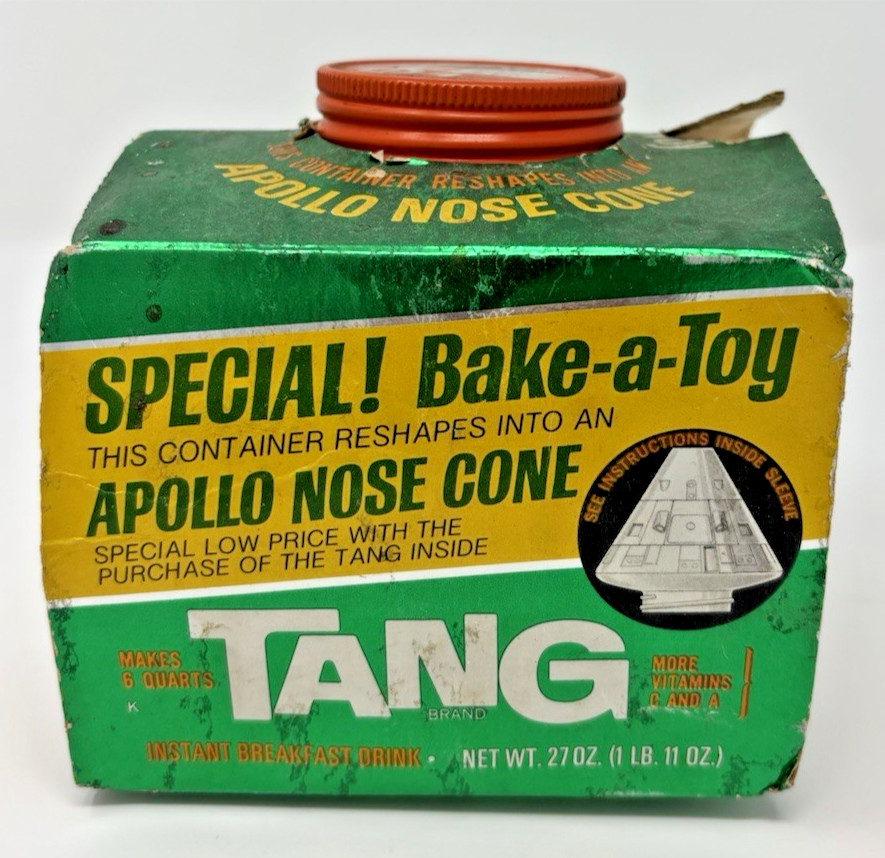 Vintage Tang Bake-A-Toy Apollo Nose Cone Bank 1969 Space Promo Rare Original Vintage Tang Bake-A-Toy Apollo Nose Cone Bank 1969 Space Promo Rare Original