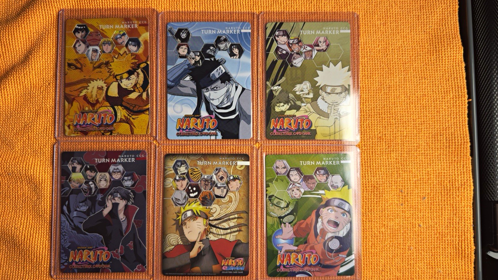 Bandai Naruto CCG 6-Card Lot Turn Marker Bandai Naruto CCG 6-Card Lot Turn Marker