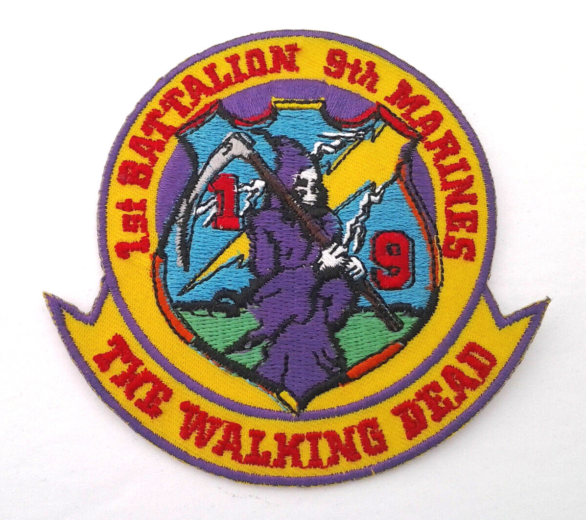 1ST BATTALION 9TH MARINES (3-1/2") US MARINE Military Patch PM1276-2 EE