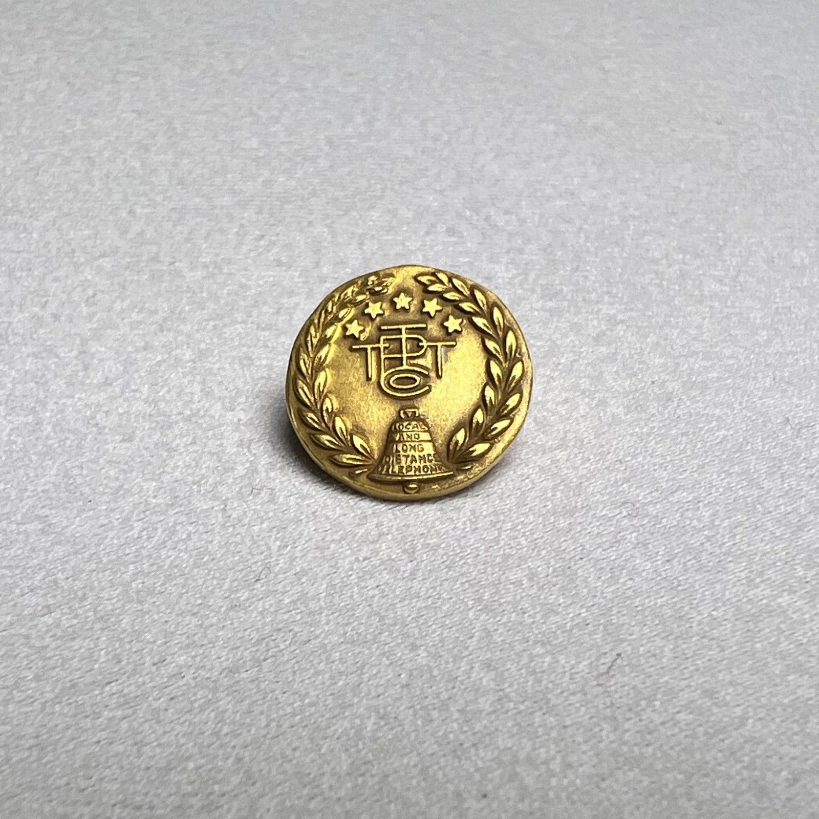 Pair Solid 14k Gold Bell Pacific Telephone Telegraph Company Service Award Pins Pair Solid 14k Gold Bell Pacific Telephone Telegraph Company Service Award Pins