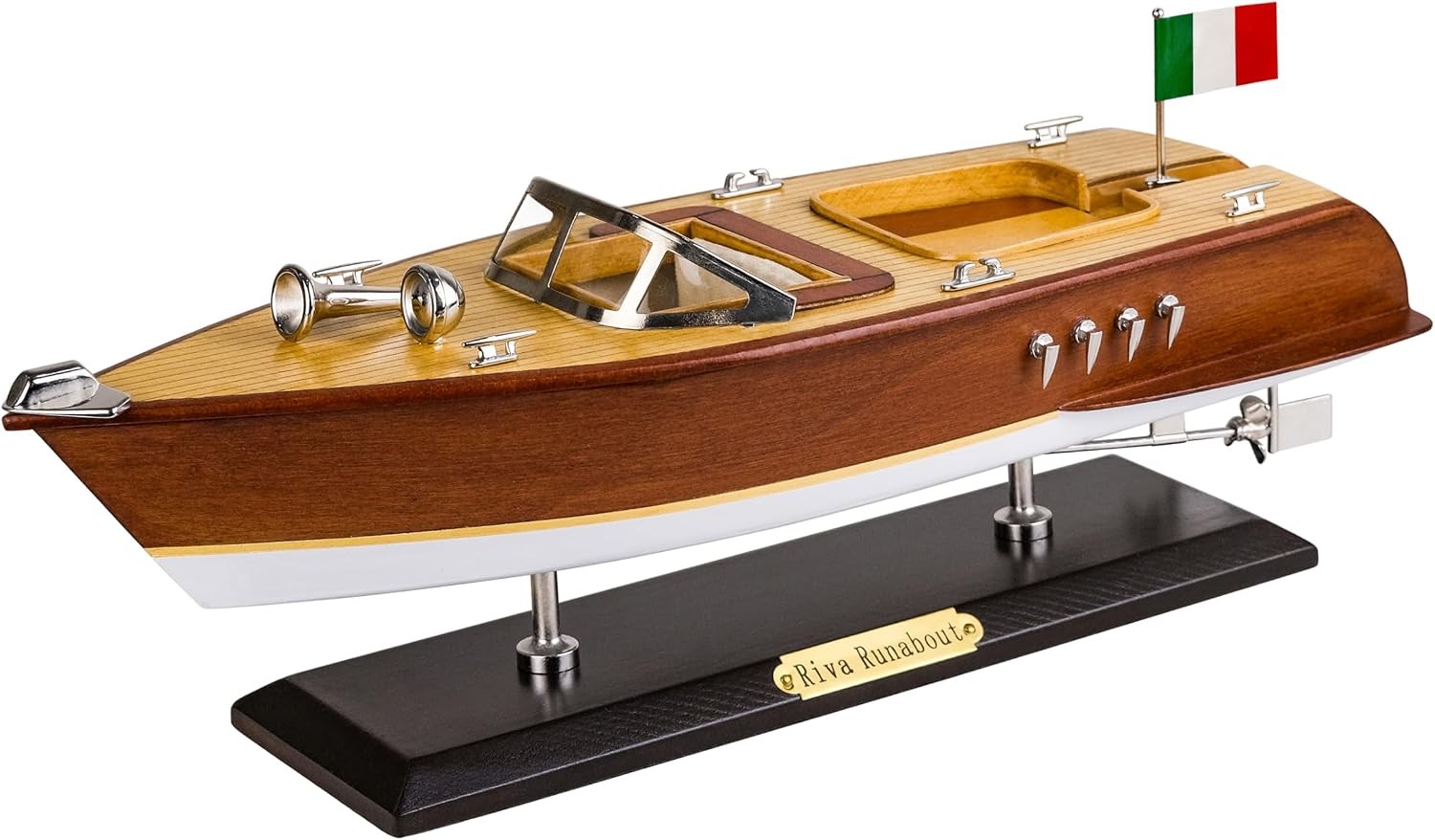 SAILINGSTORY Wooden Speedboat Model Riva Aquarama Runabout Boat Yacht Decor SAILINGSTORY Wooden Speedboat Model Riva Aquarama Runabout Boat Yacht Decor