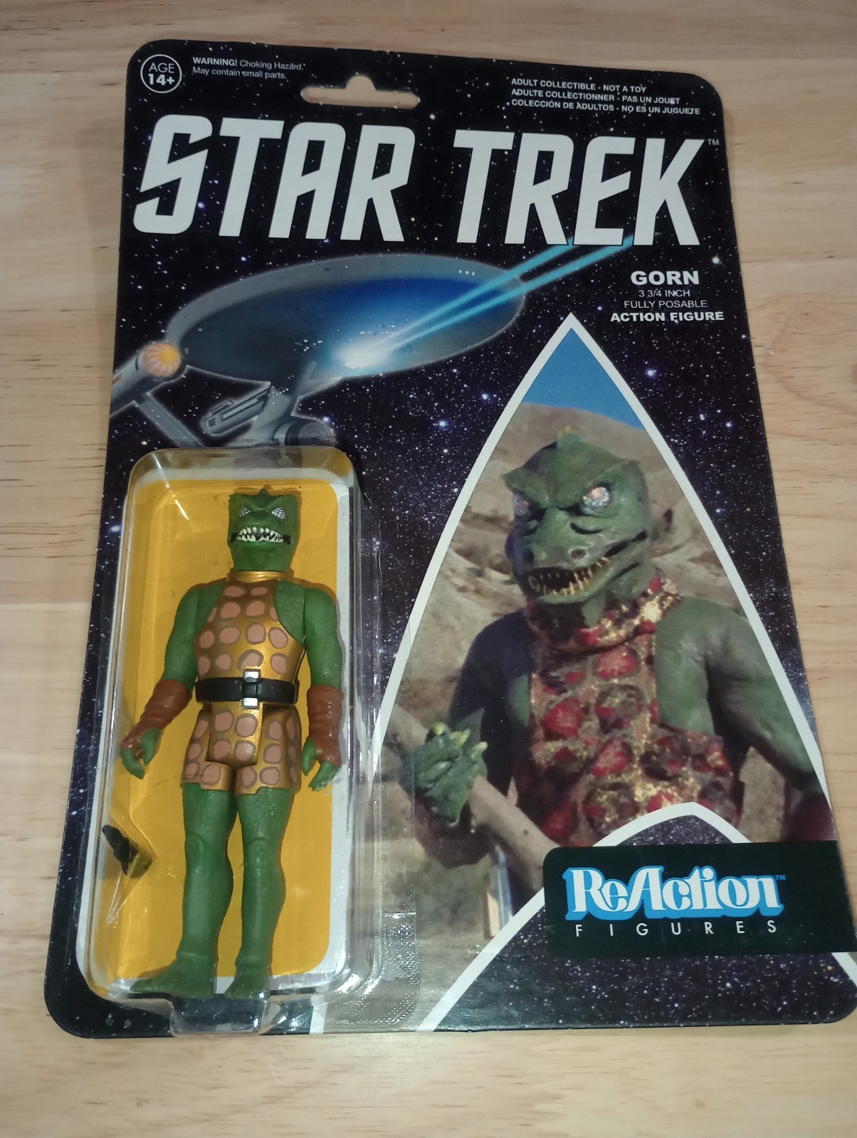 Funko ReAction Star Trek TOS The GORN 3.75" Figure Cib Complete In Box Funko ReAction Star Trek TOS The GORN 3.75" Figure Cib Complete In Box