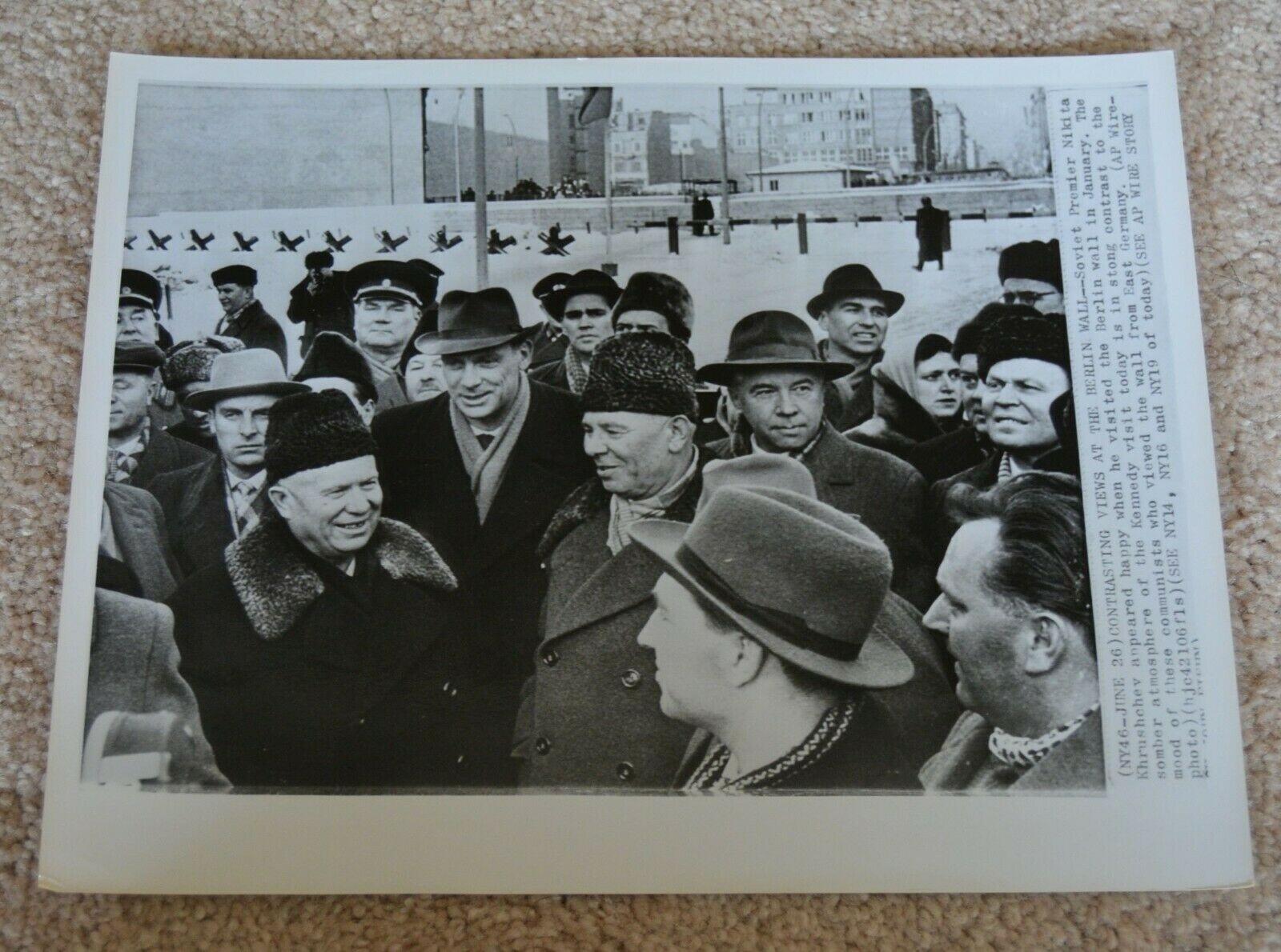 SOVIET PHOTO USSR PREMIER RUSSIAN NIKITA KHRUSHCHEV VINTAGE COMMUNIST