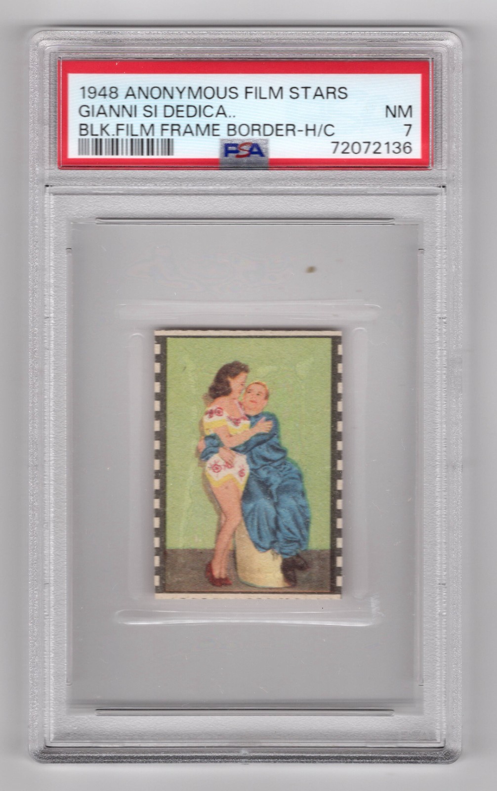 PSA 7 BUD ABBOTT "WHO DONE IT" Abbott & Costello 1948 Anonymous Card One Girl PSA 7 BUD ABBOTT "WHO DONE IT" Abbott & Costello 1948 Anonymous Card One Girl