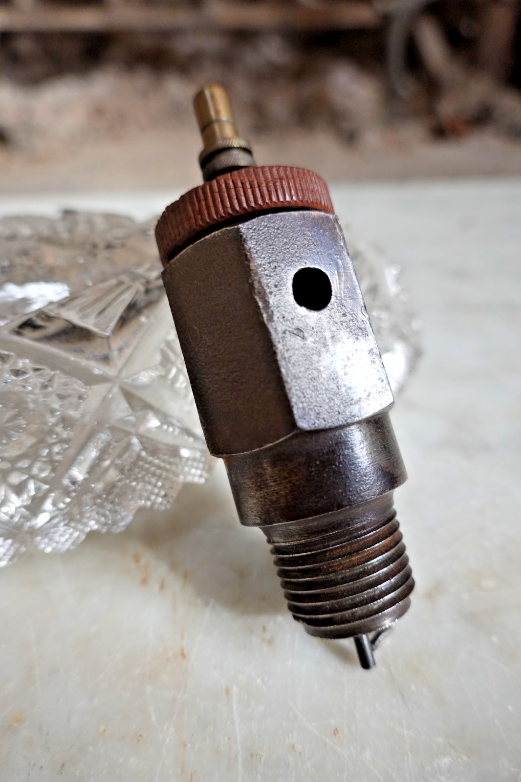 Antique "VITAL PROTECTO " VISIBLE INTENSIFED SPARK PLUG Auto Hit-Miss-Engine Antique "VITAL PROTECTO " VISIBLE INTENSIFED SPARK PLUG Auto Hit-Miss-Engine