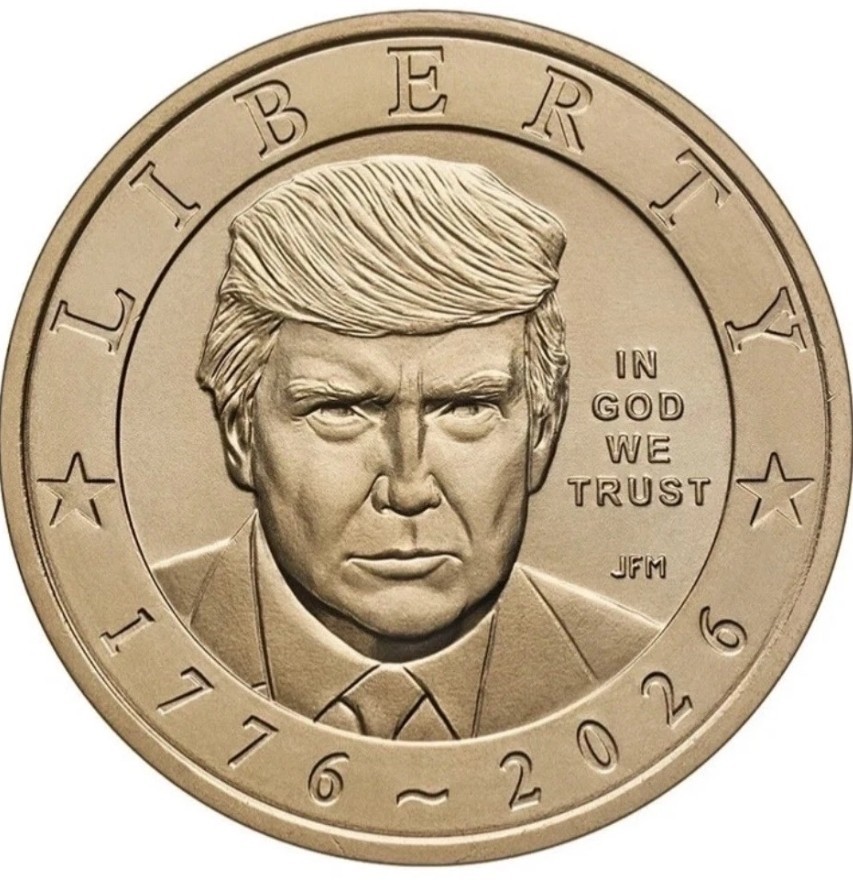 PACK OF 5: 2026 P President Trump Semiquincentennial $1 Coin Presale PACK OF 5: 2026 P President Trump Semiquincentennial $1 Coin Presale