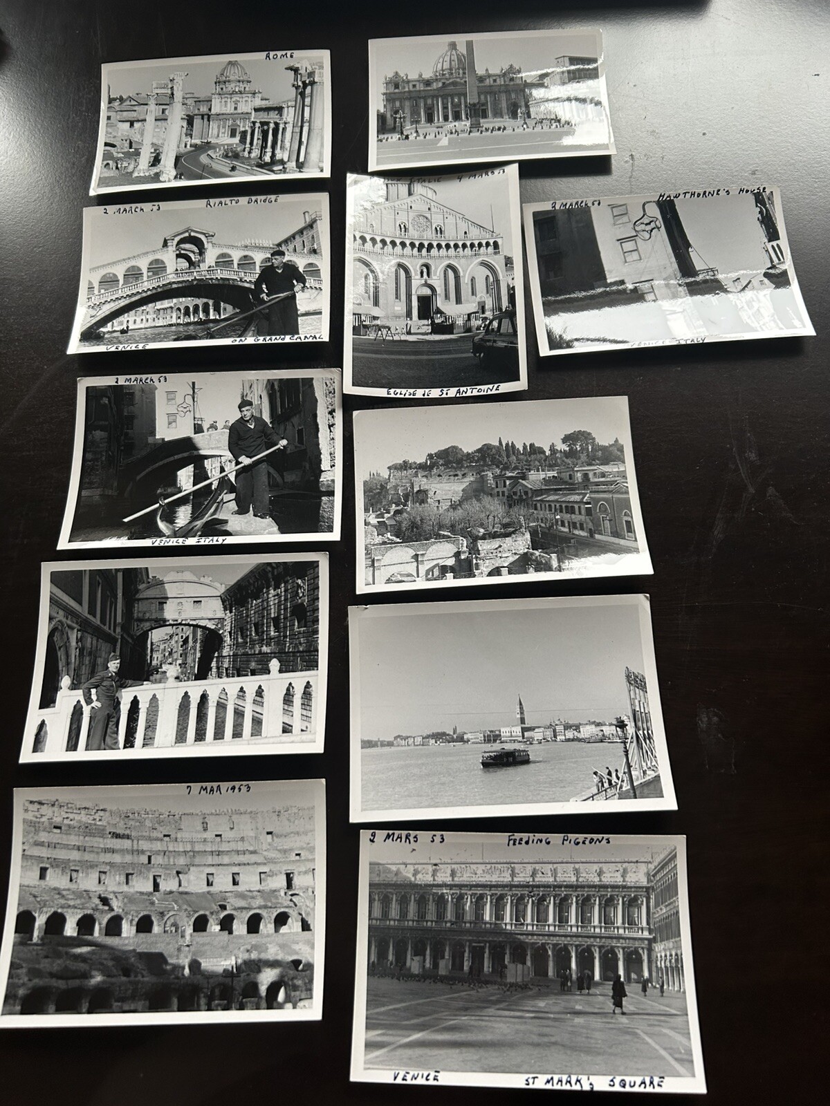 Vintage Photos Italy 1950s Vatican Rome Venice … VGC 4.5”x3” Lot Of 11 Vintage Photos Italy 1950s Vatican Rome Venice … VGC 4.5”x3” Lot Of 11