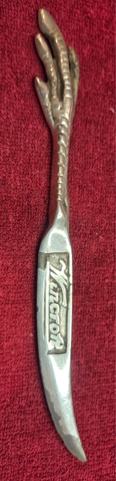 Rare Antique Wincroft Chicken Claw Foot Letter Opener c1930