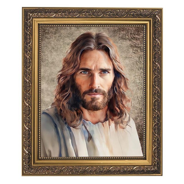 Come Follow Me Gold Tone Framed Print Christian Artwork Religious Collectible Come Follow Me Gold Tone Framed Print Christian Artwork Religious Collectible