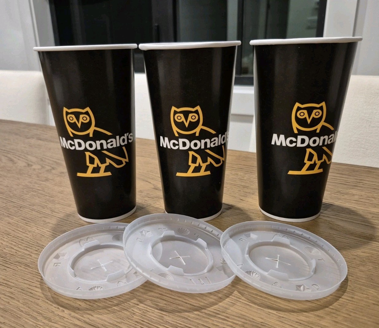 LOT (X3) OVO Cup x McDonalds Limited Edition Drake Meal After Hours Canada 2026 LOT (X3) OVO Cup x McDonalds Limited Edition Drake Meal After Hours Canada 2026