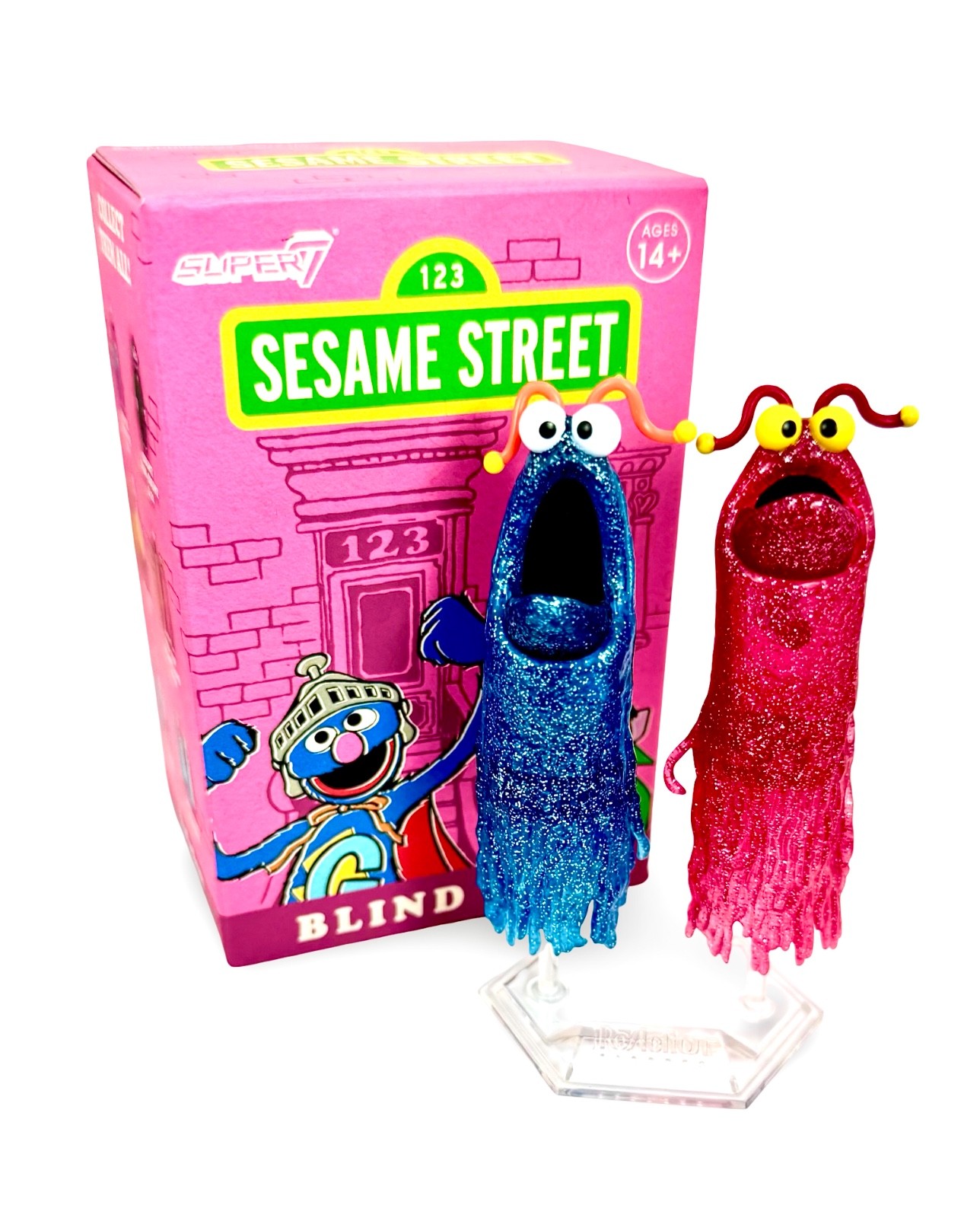 Super 7 Sesame Street *CHASE Glitter Yip Yip Martians Blind Box w/ Stand NWT Super 7 Sesame Street *CHASE Glitter Yip Yip Martians Blind Box w/ Stand NWT