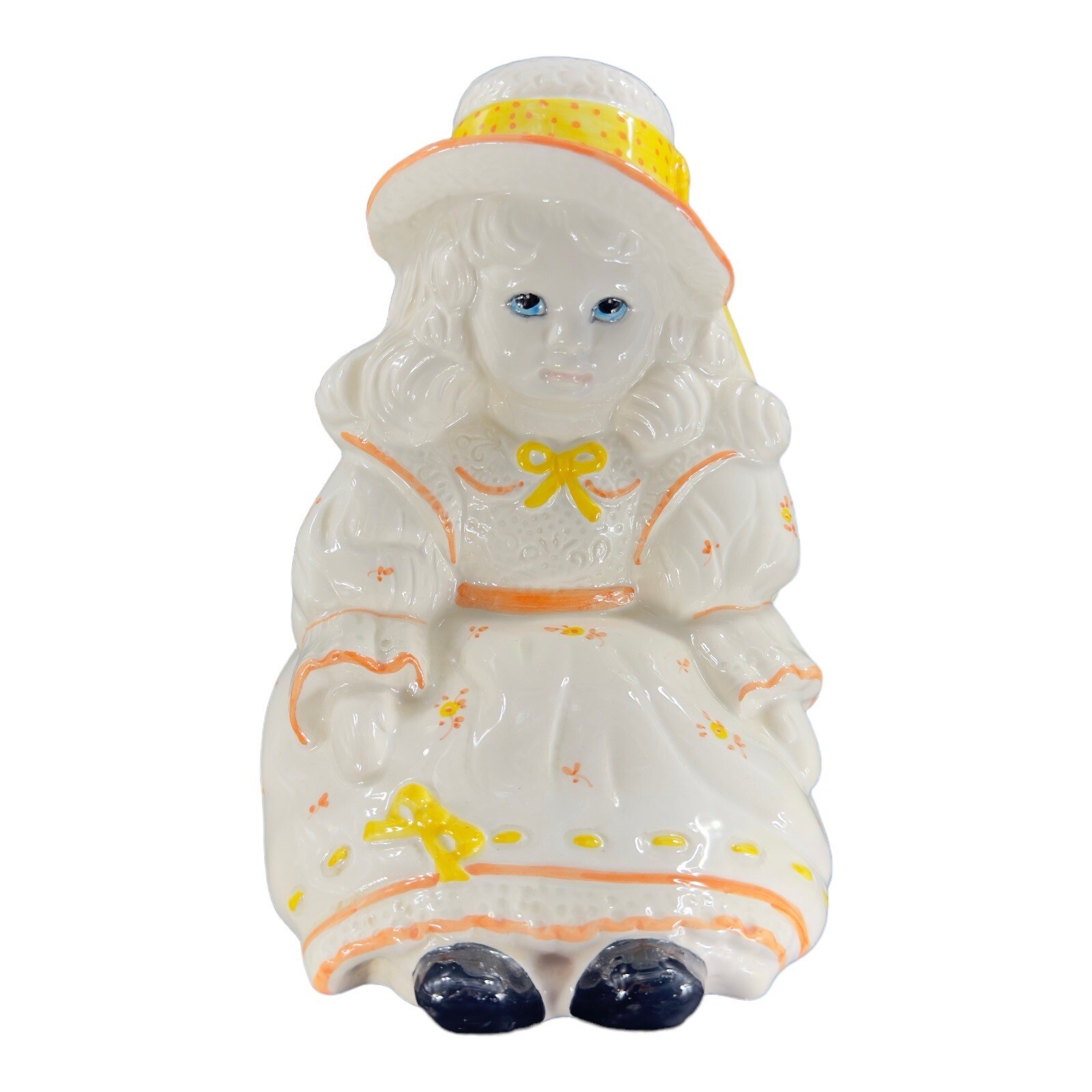 Vintage Italian Ceramic Ceramiche Paoli Large Girl Figurine Hand Made In Italy Vintage Italian Ceramic Ceramiche Paoli Large Girl Figurine Hand Made In Italy