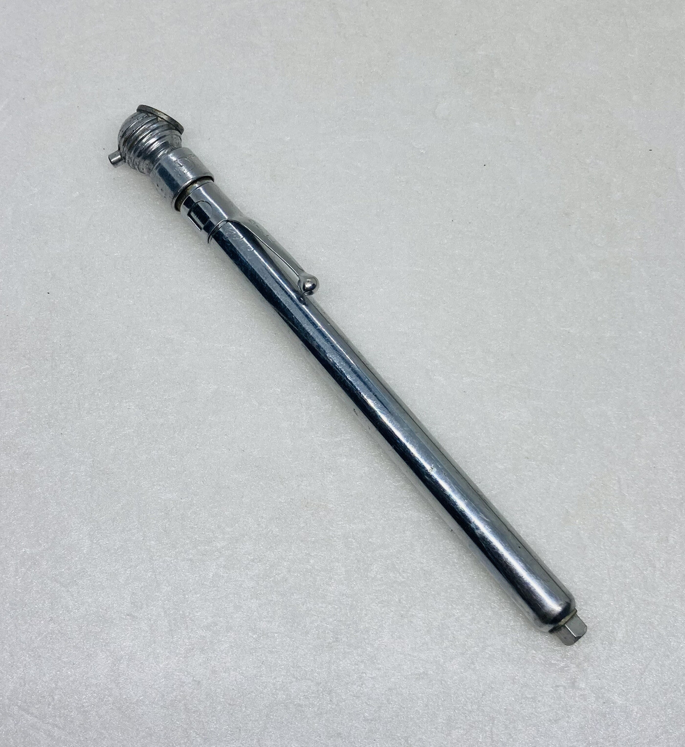 Vintage Dill PSI Pressure Gauge Metal Pen Solid Steel Heavy Duty USA 10