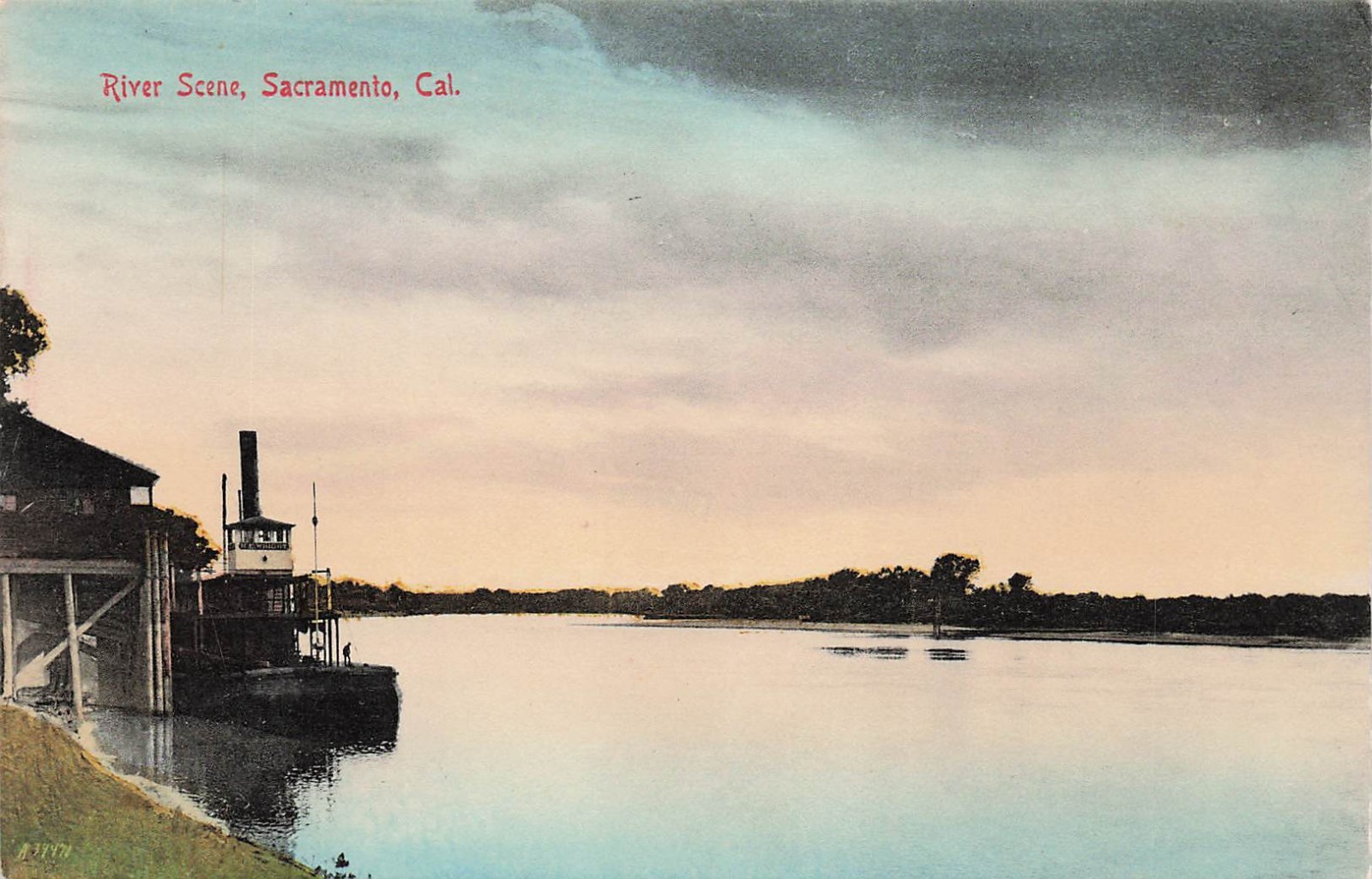 Sacramento California River Scene SS Isleton Ferry Steamer Vtg Postcard J31 Sacramento California River Scene SS Isleton Ferry Steamer Vtg Postcard J31