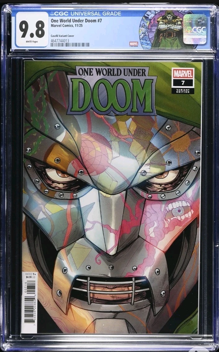 One World Under Doom #7 - Stefano Caselli 1:25 Incentive Variant Cover - CGC 9.8 One World Under Doom #7 - Stefano Caselli 1:25 Incentive Variant Cover - CGC 9.8