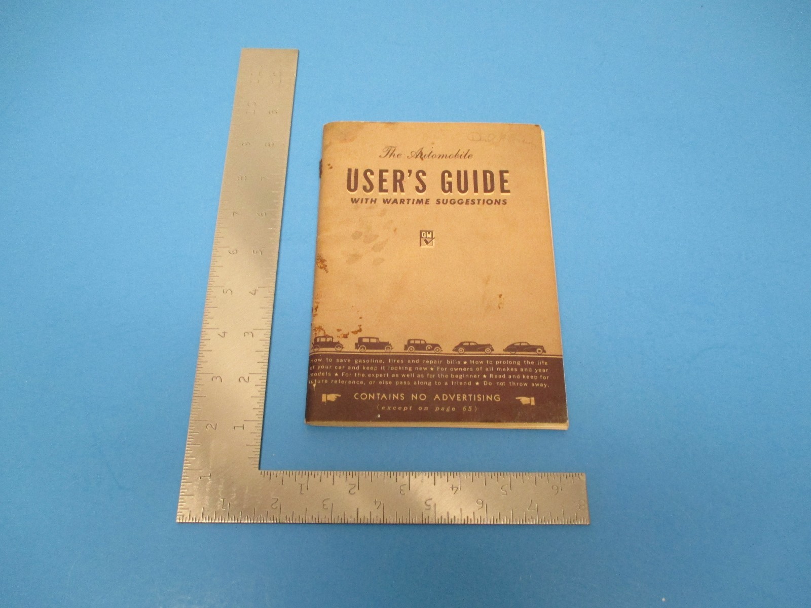 Vintage General Motor's Automobile User's Guide with Wartime Suggestions, S1550 Vintage General Motor's Automobile User's Guide with Wartime Suggestions, S1550