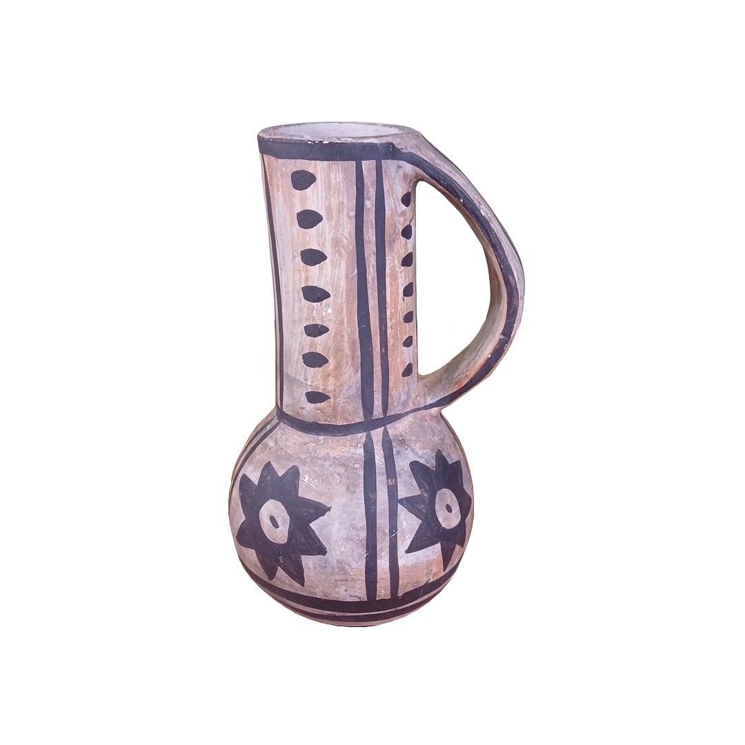 VTG 1992 Anasazi 7" Handmade Native American Pottery Singing Sunflower Vase VTG 1992 Anasazi 7" Handmade Native American Pottery Singing Sunflower Vase